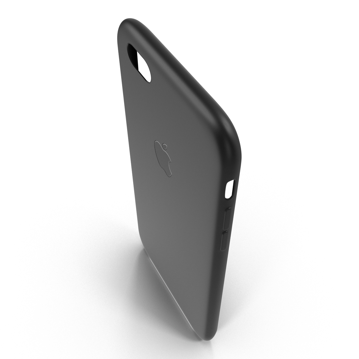 3D iPhone 6 plus Silicone Case Black model