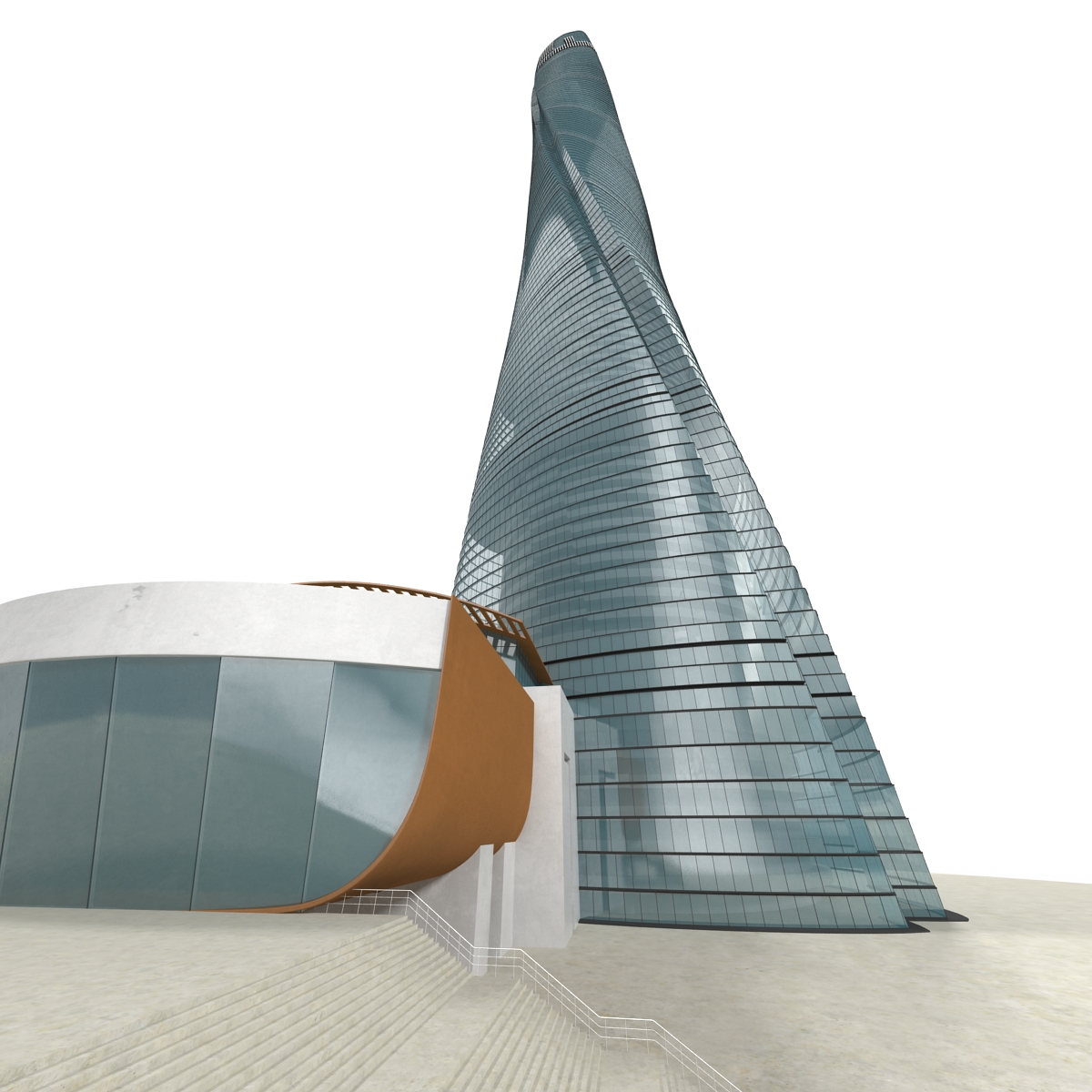 3D model Shanghai Tower China