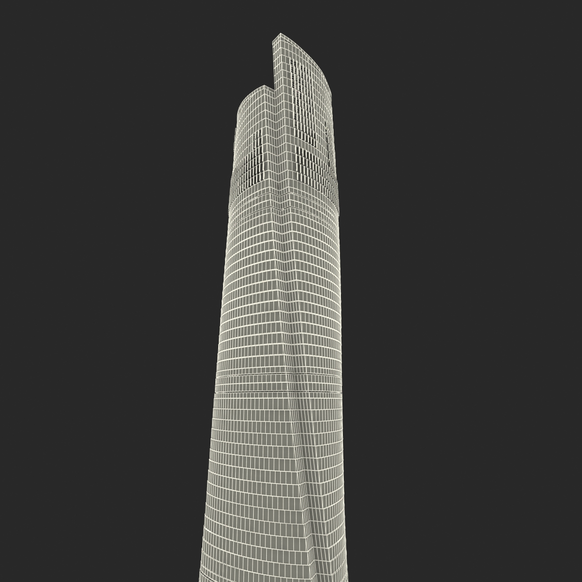 3D model Shanghai Tower China