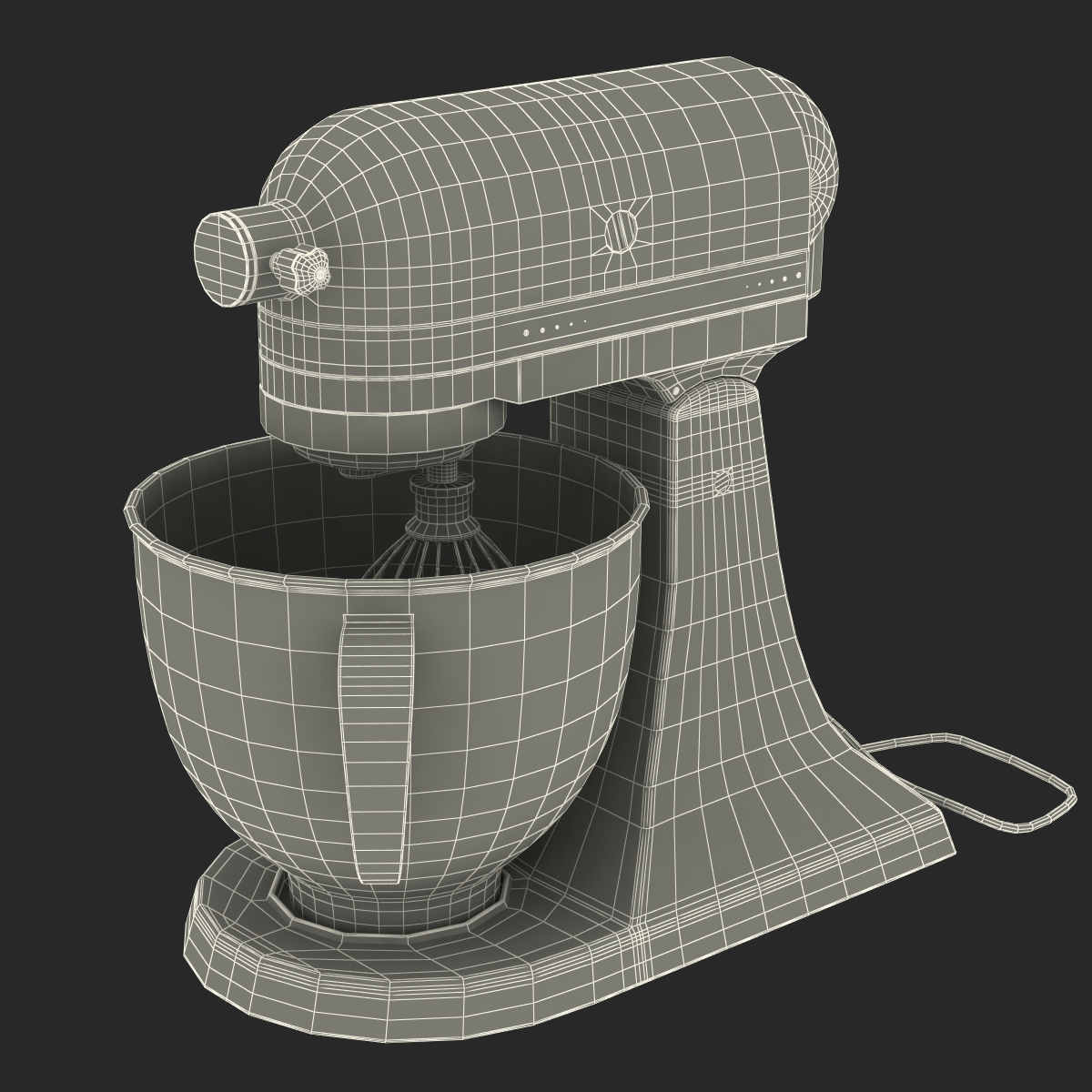 Stand Mixer Black 3D