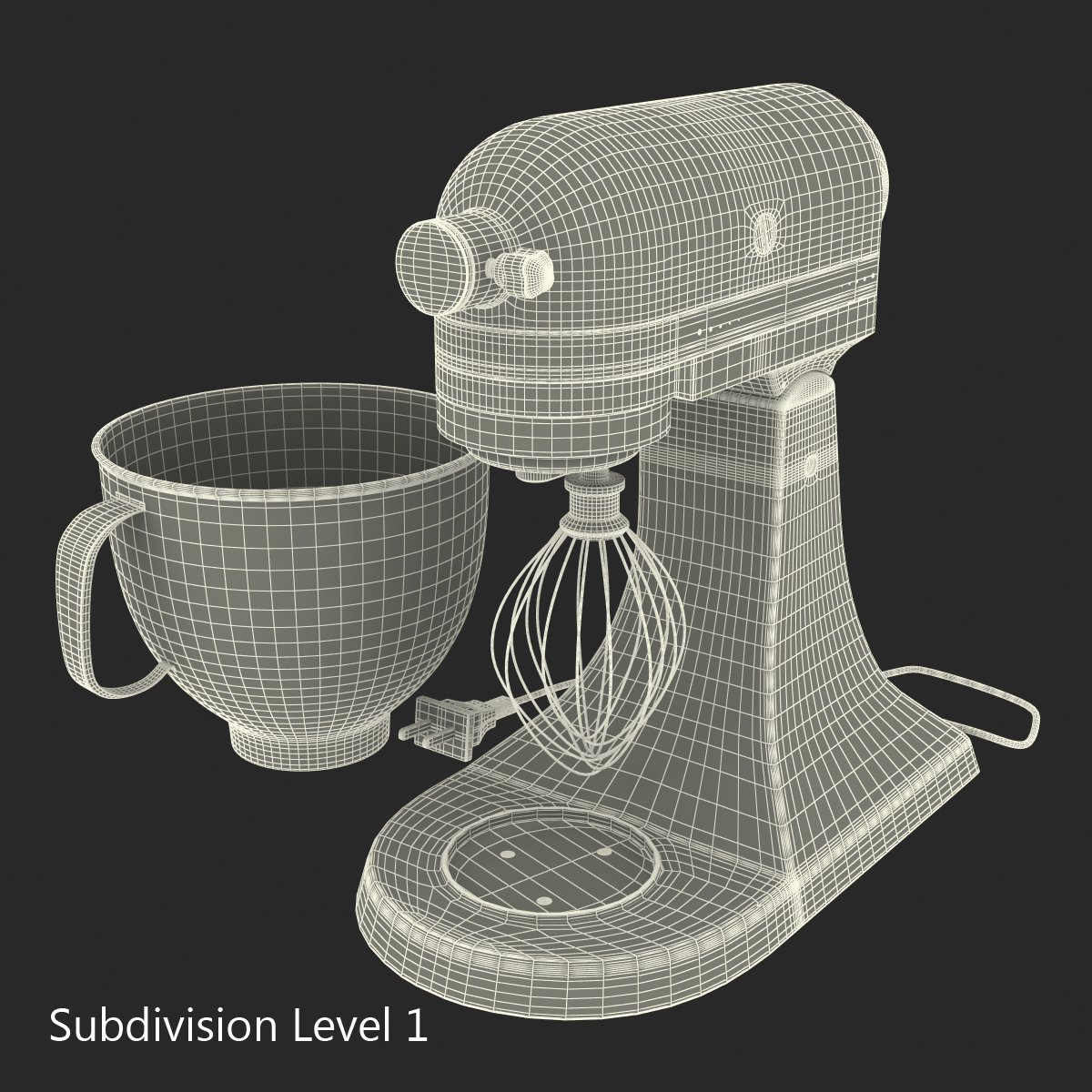 3D model Stand Mixer Red