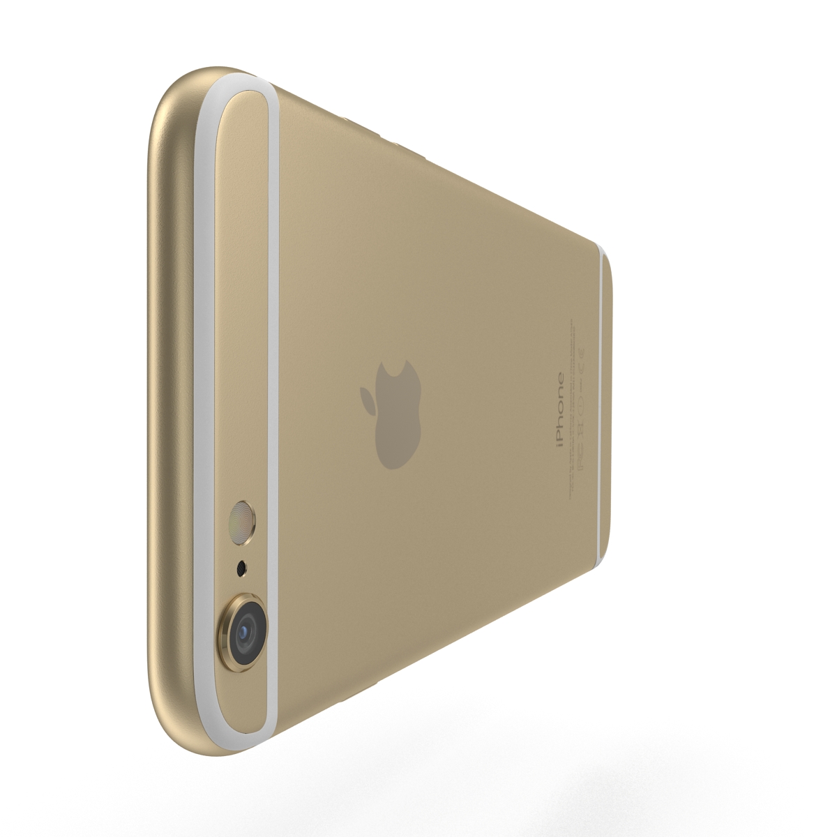 3D iPhone 6 Gold model