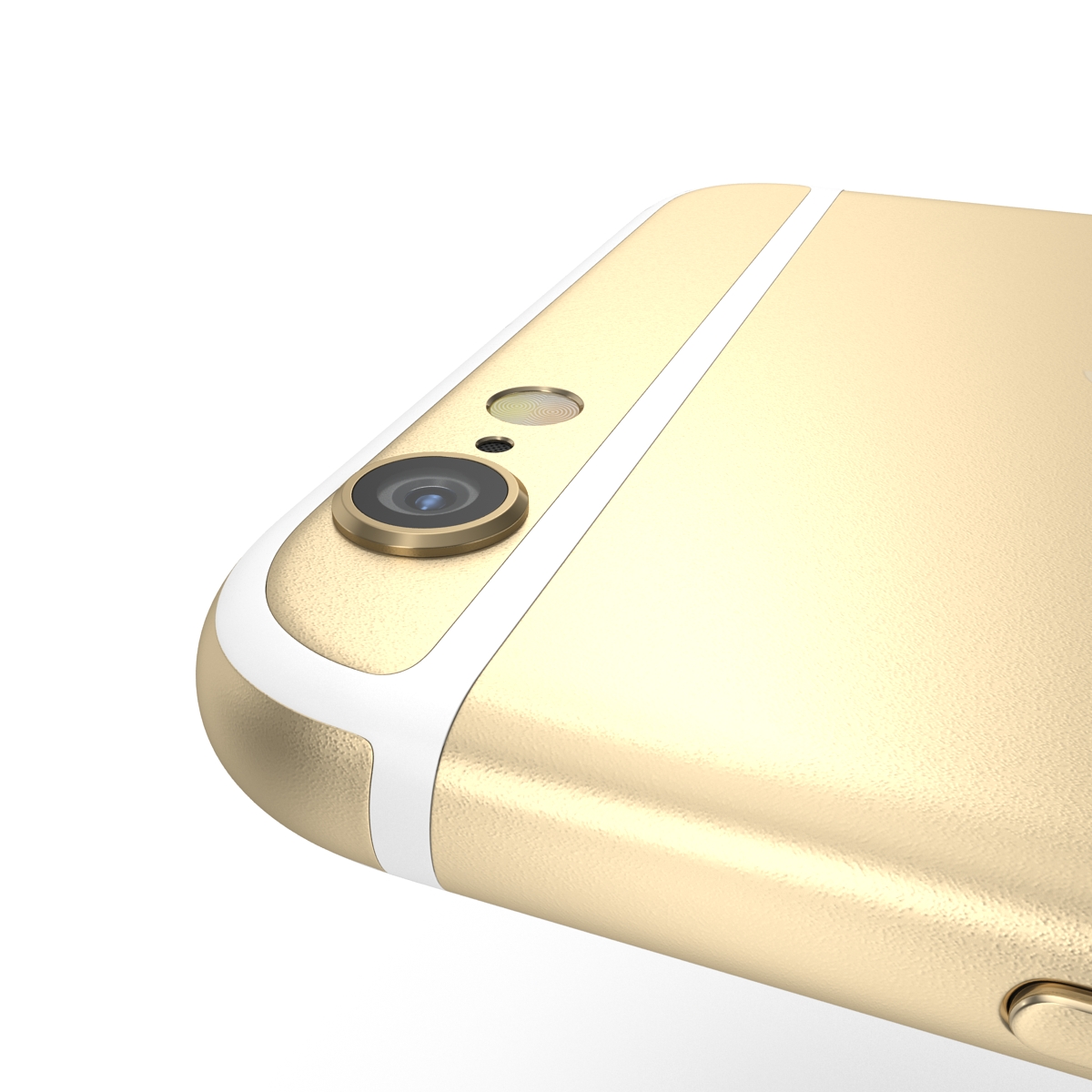 3D iPhone 6 Gold model