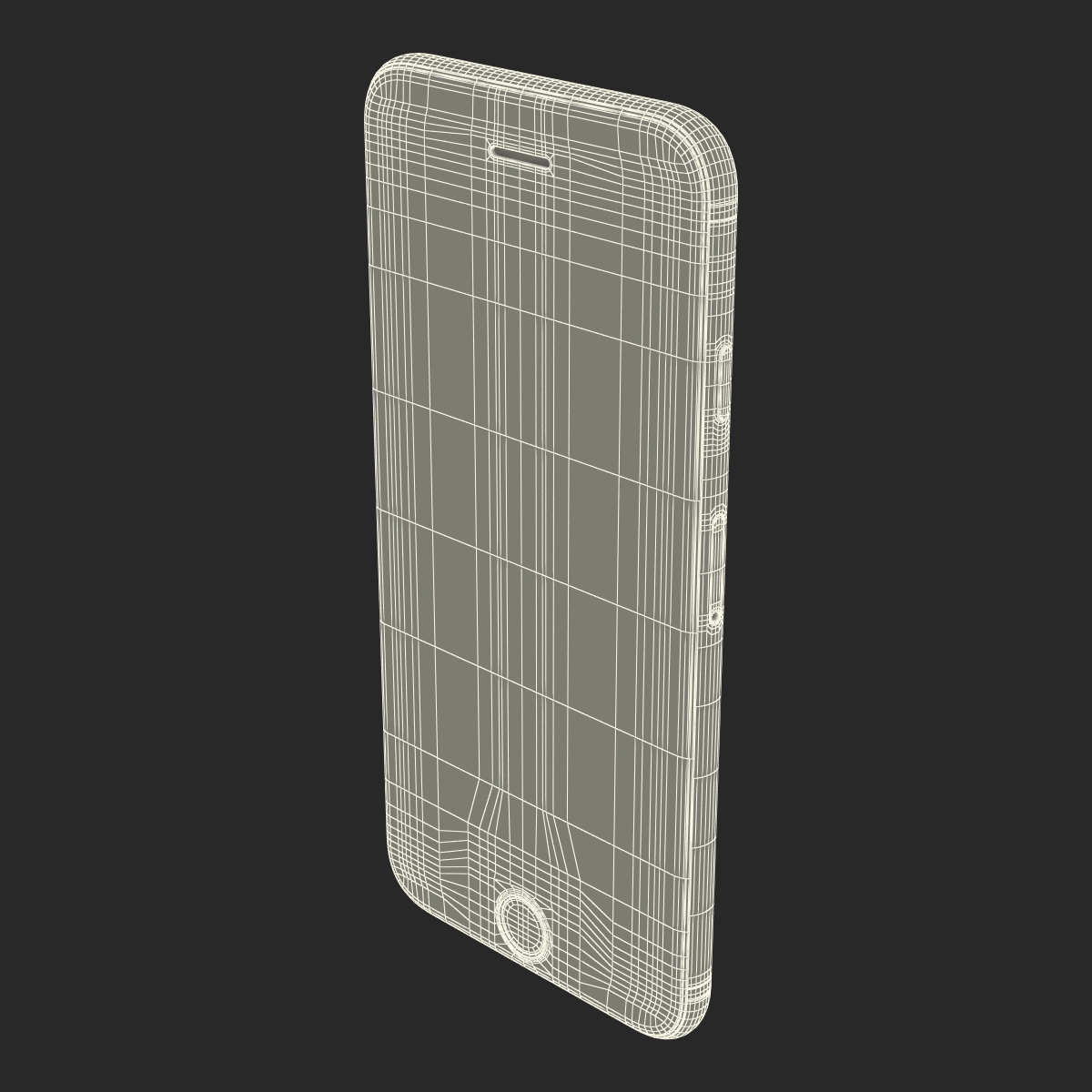 3D model iPhone 6 Gold 2