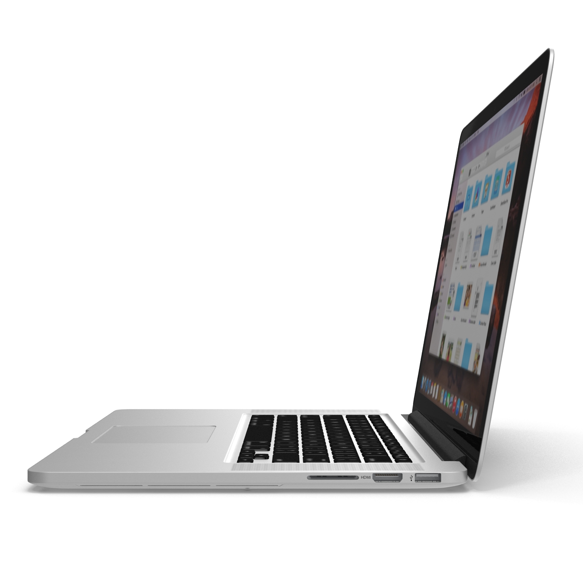 3D model MacBook Pro with Retina display 15 inch model