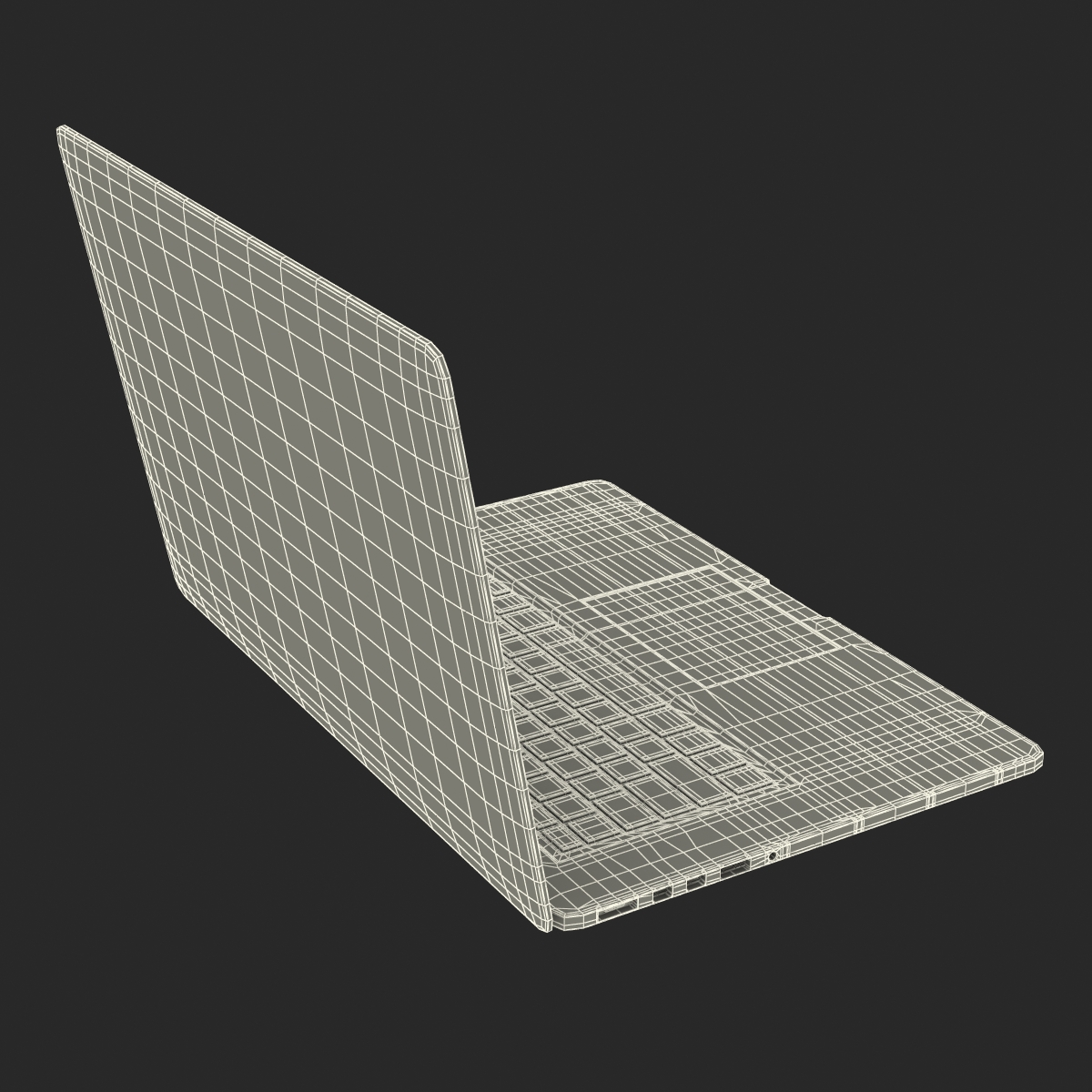 3D model MacBook Pro with Retina display 15 inch model