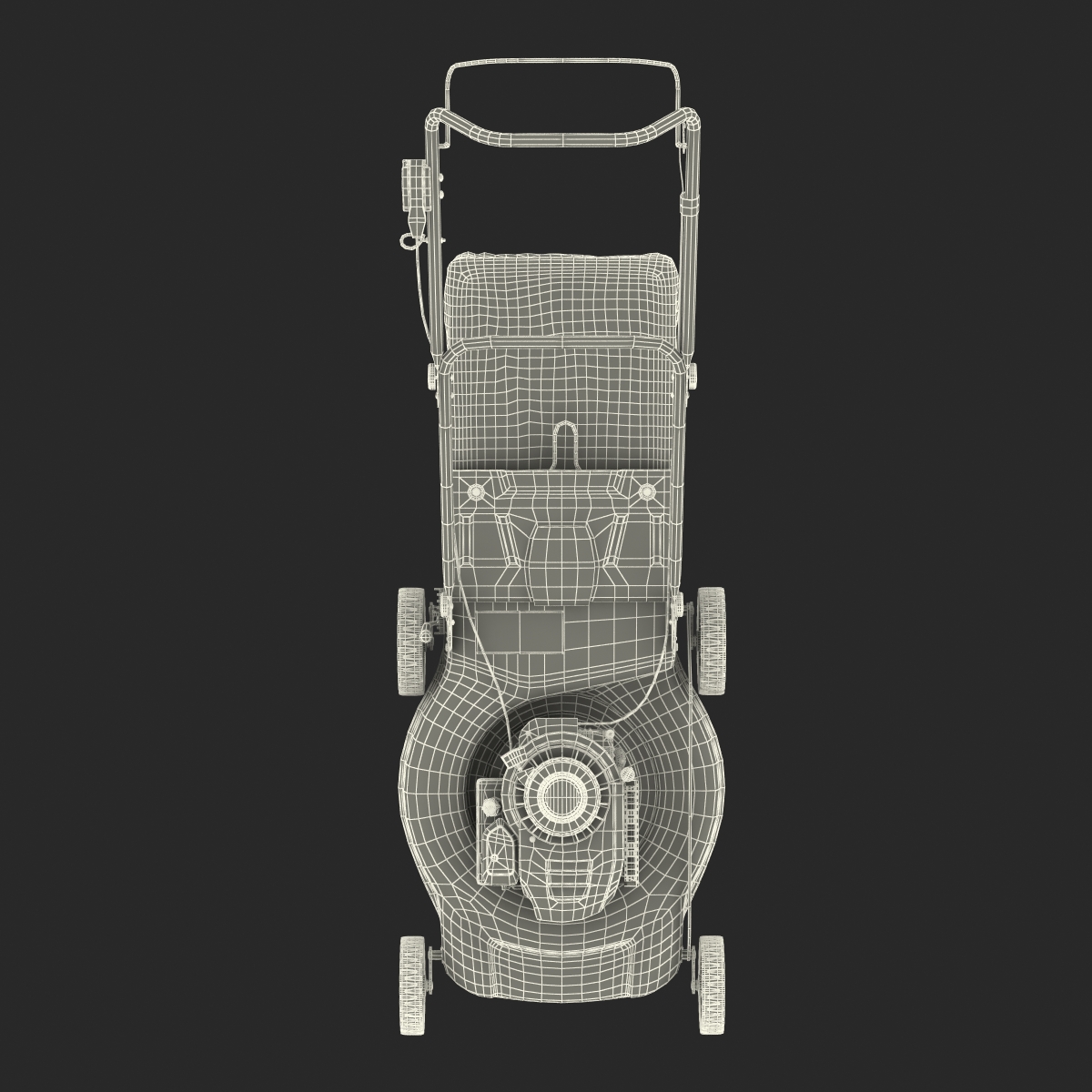 3D model Push Lawn Mower