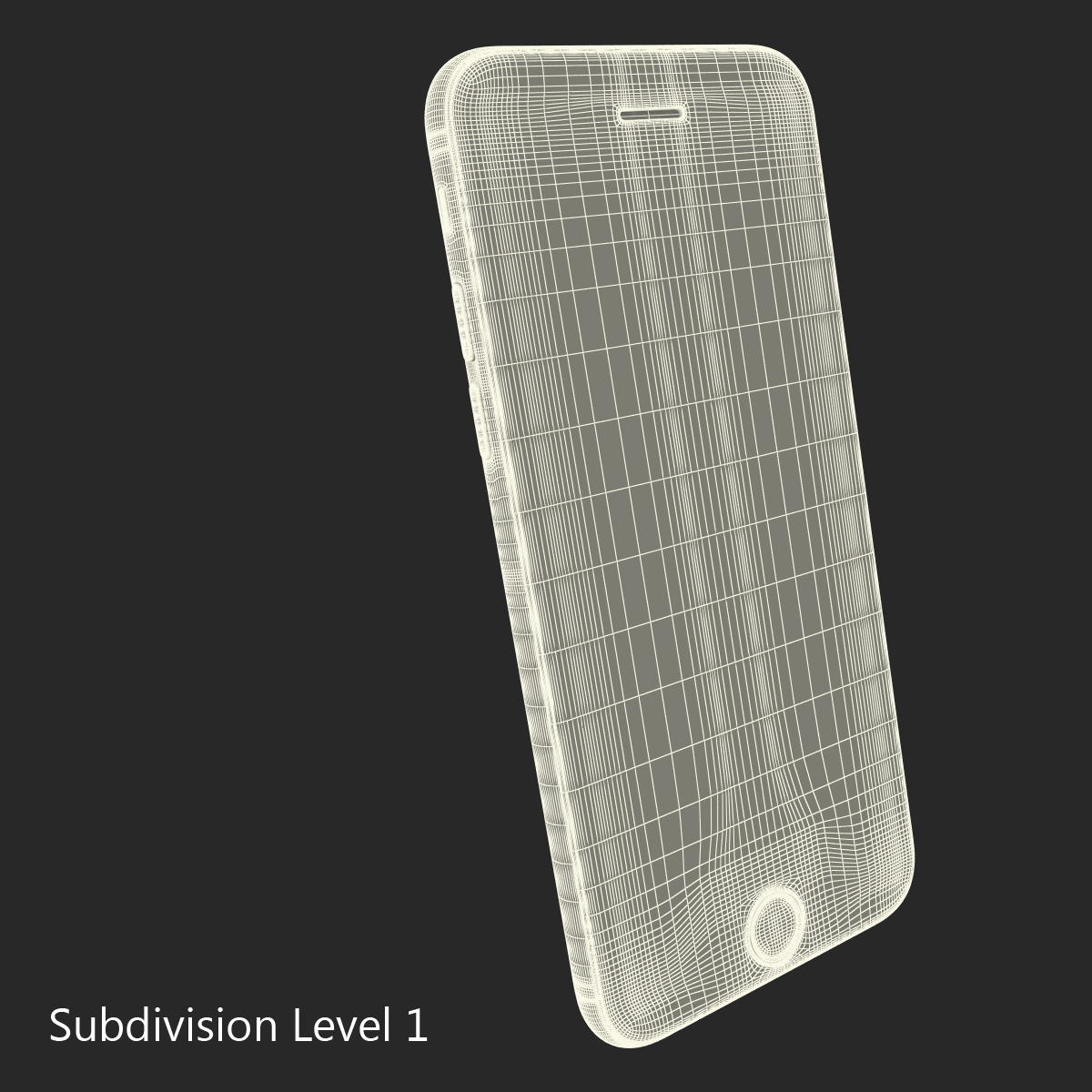 3D model iPhone 6 Silver