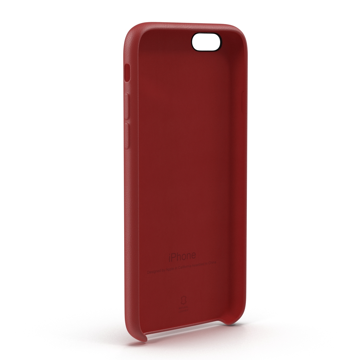 3D model iPhone 6 Leather Case Red