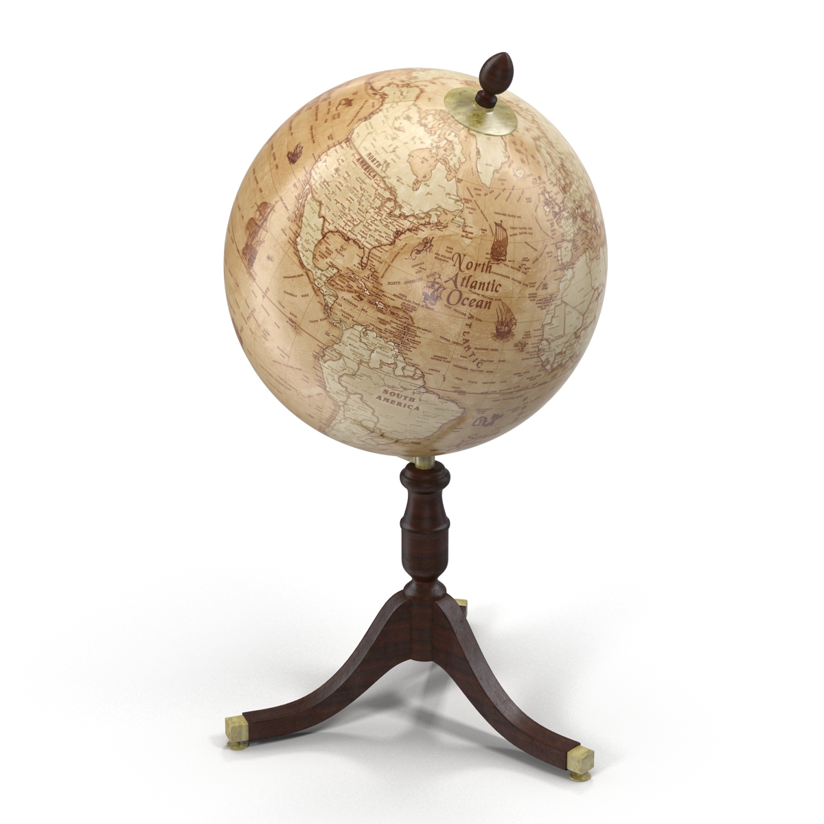 3D Antique Globe model