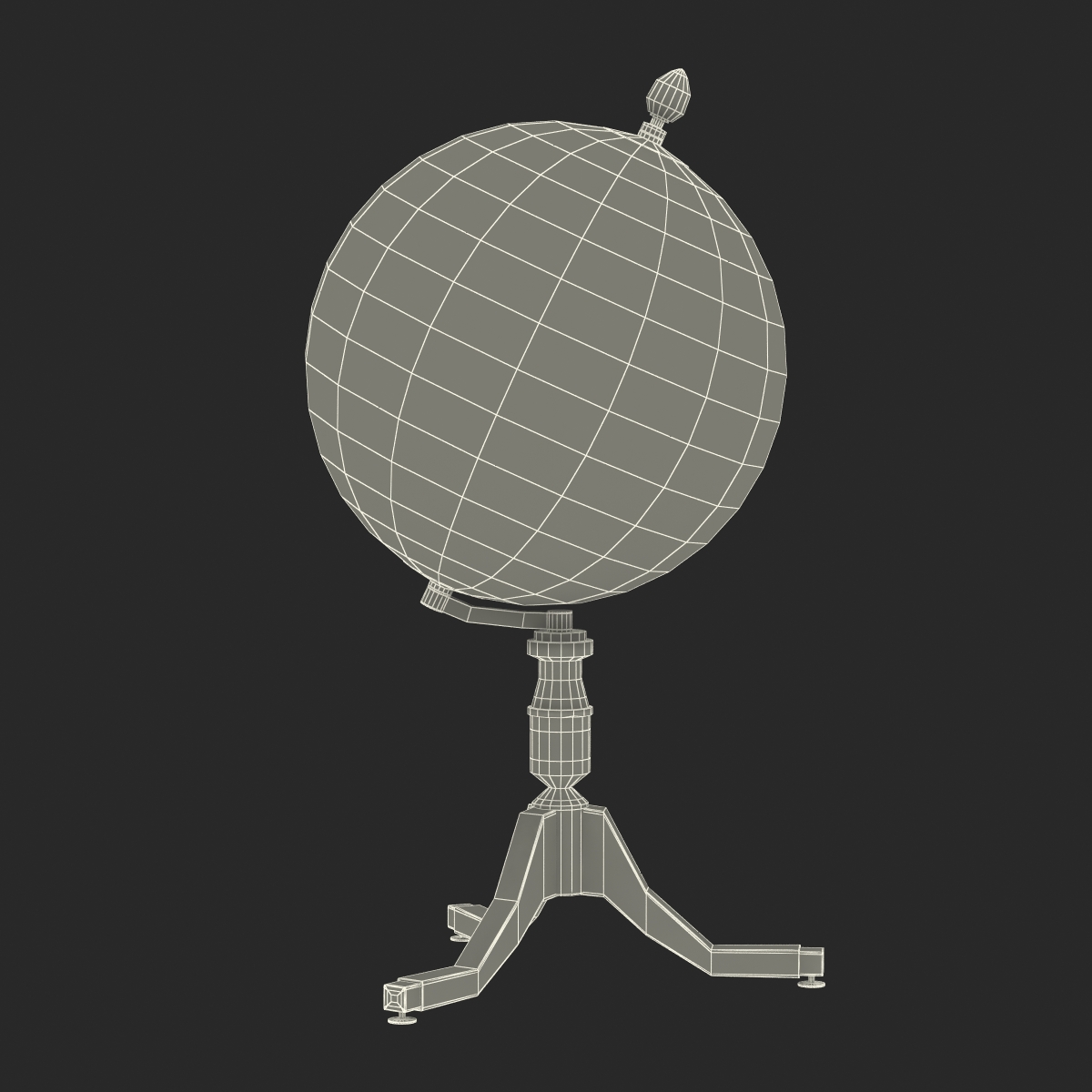 3D Antique Globe model