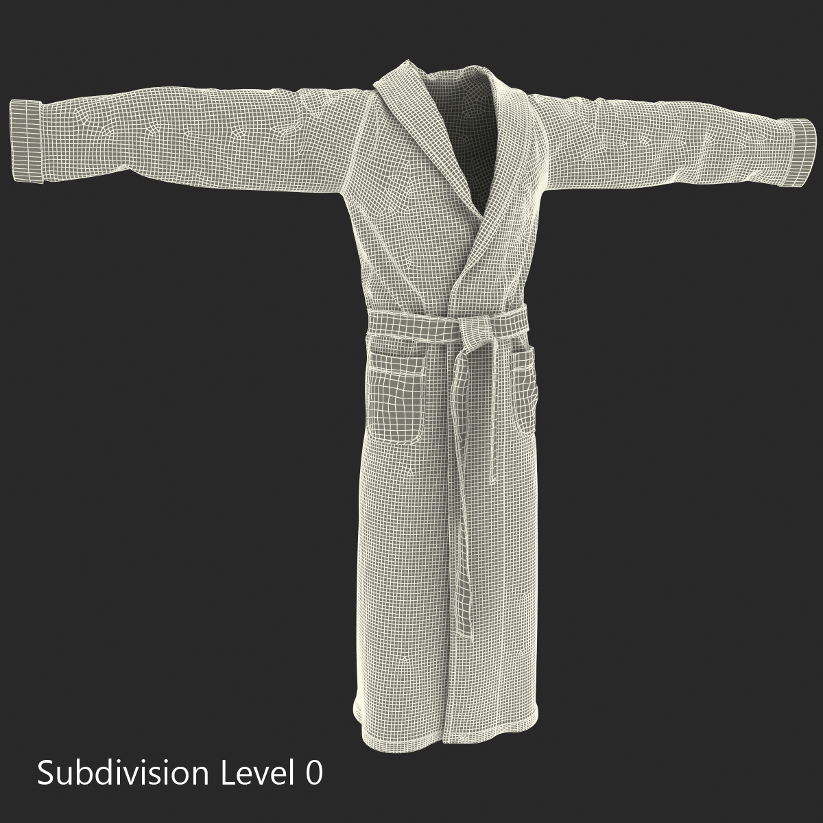 3D model Bathrobe T Pose