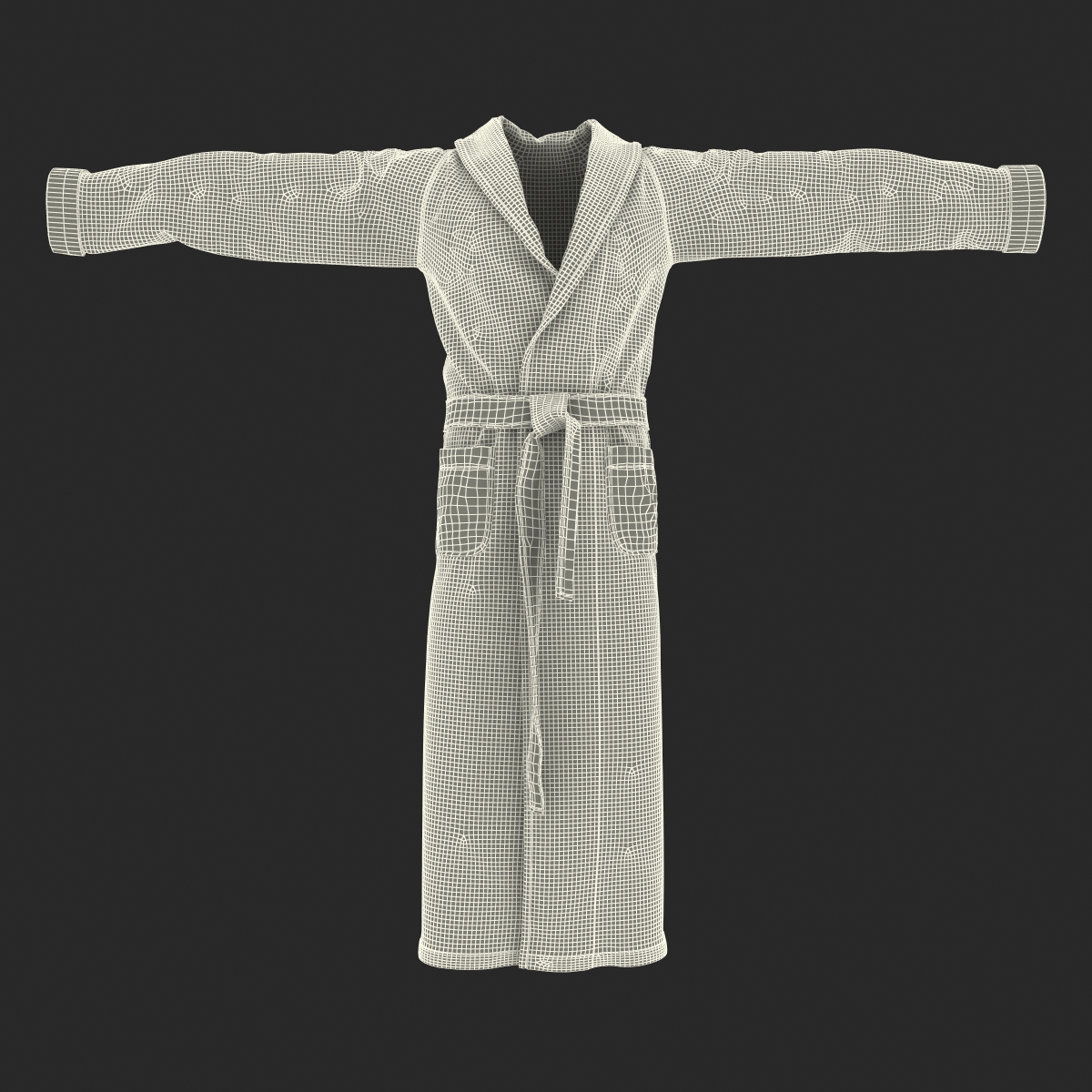 3D model Bathrobe T Pose