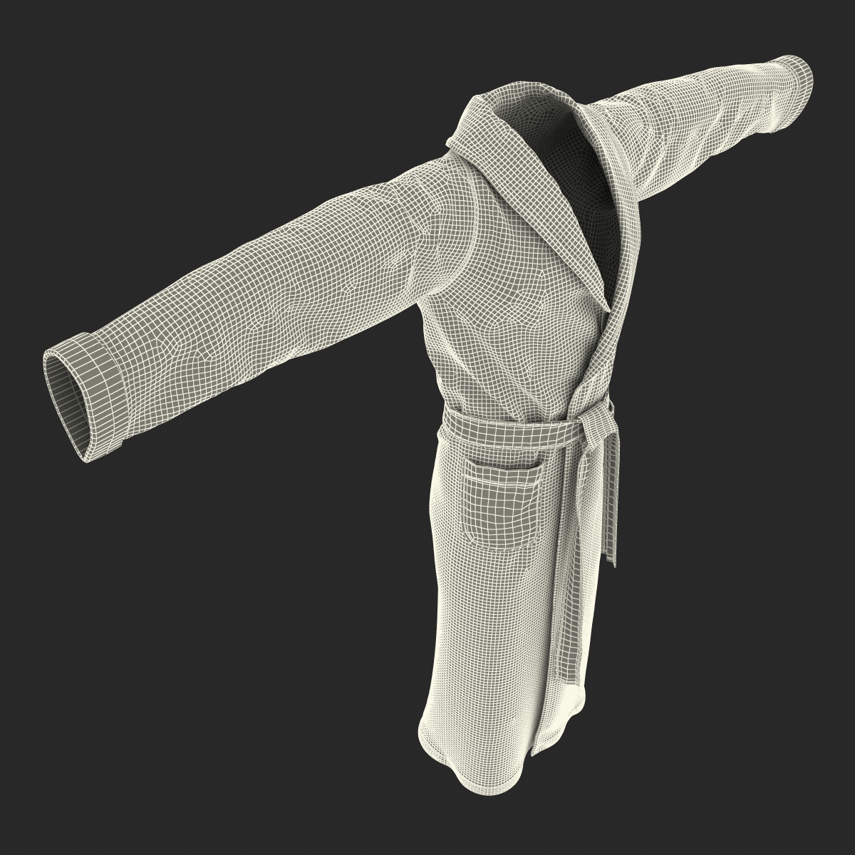 3D model Bathrobe T Pose