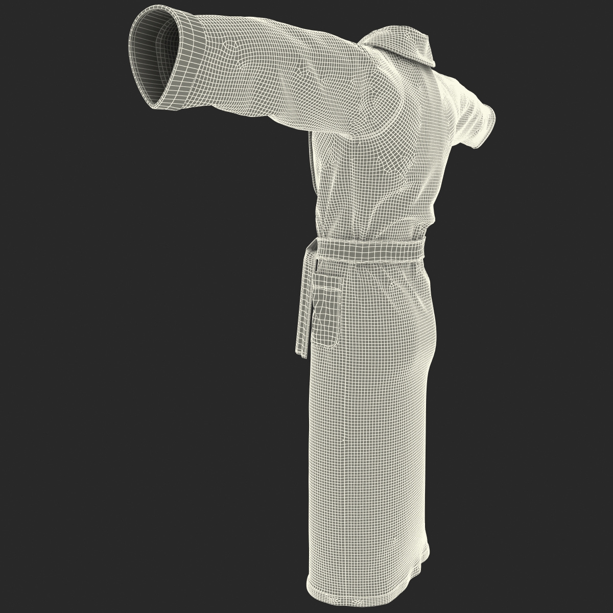 3D model Bathrobe T Pose