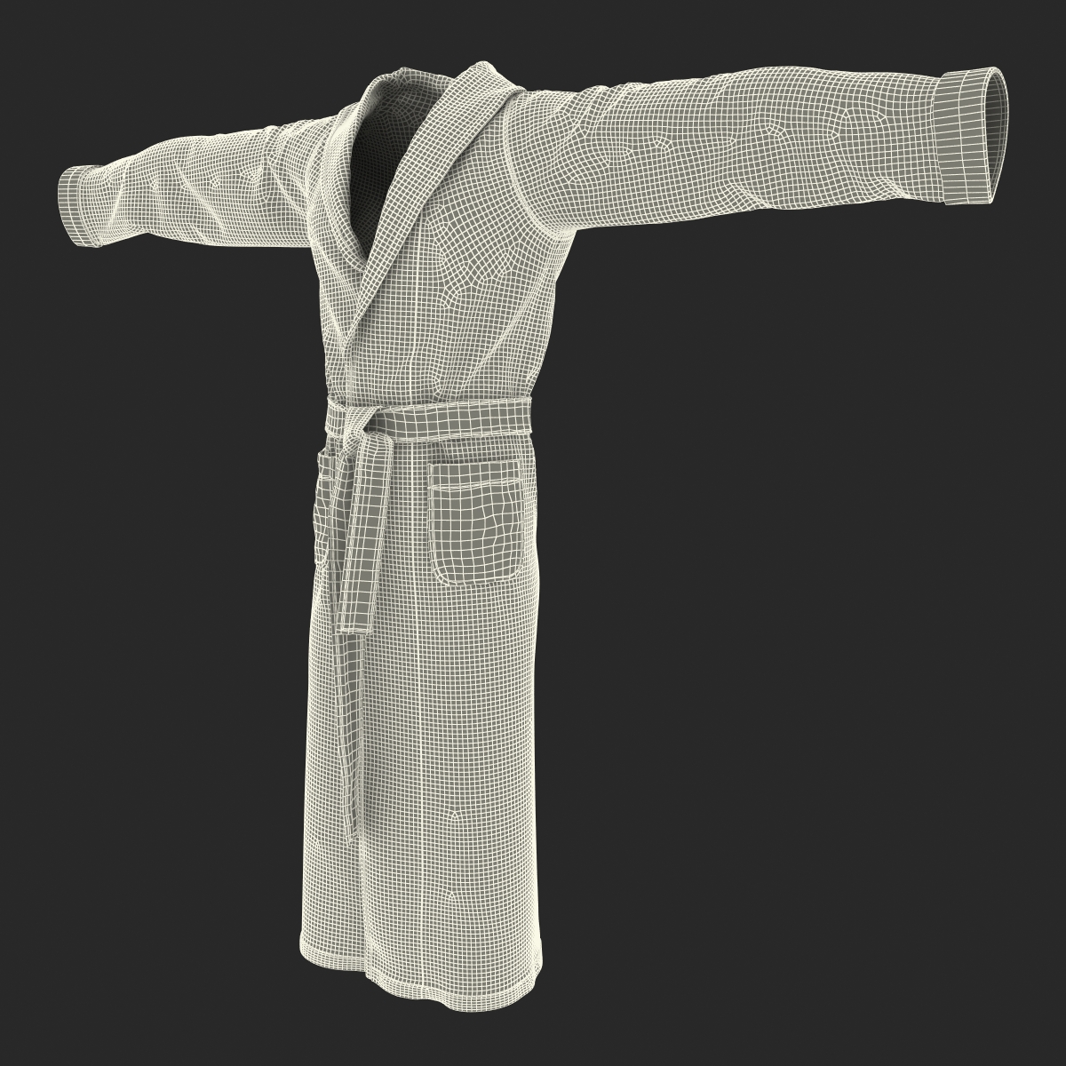 3D model Bathrobe T Pose