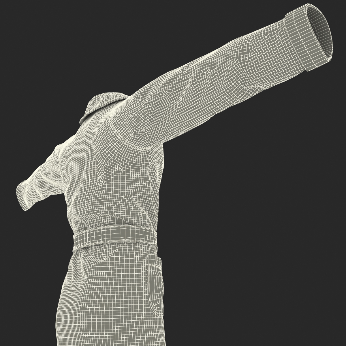 3D model Bathrobe T Pose