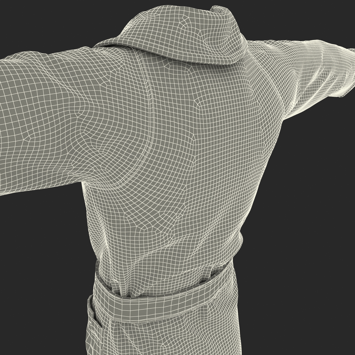 3D model Bathrobe T Pose