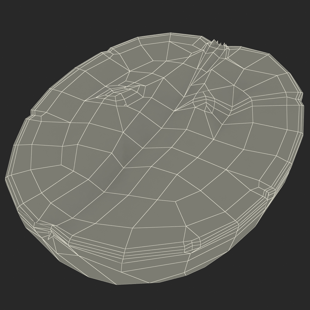 3D model Green Grape Cross Section