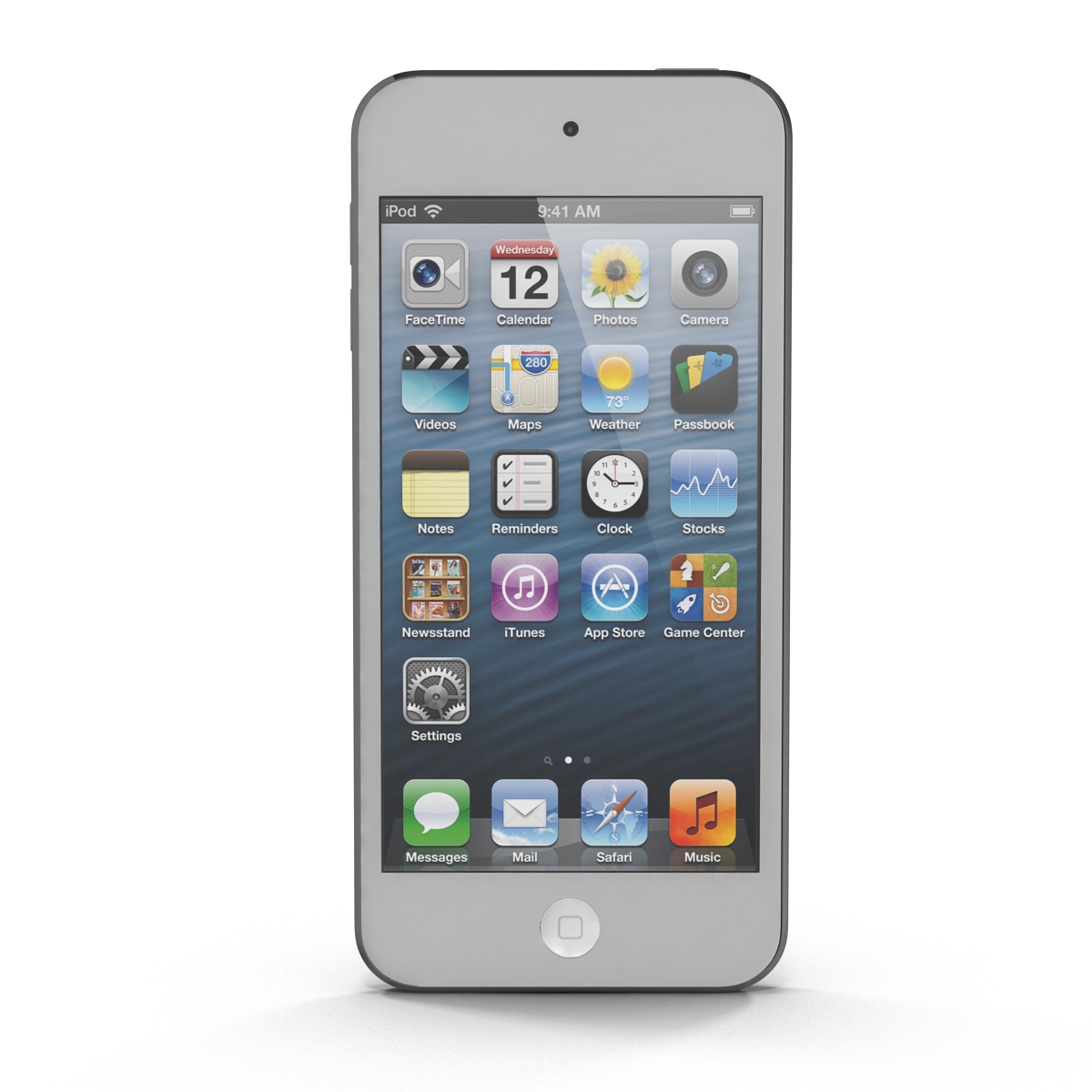 iPod Touch Silver 3D