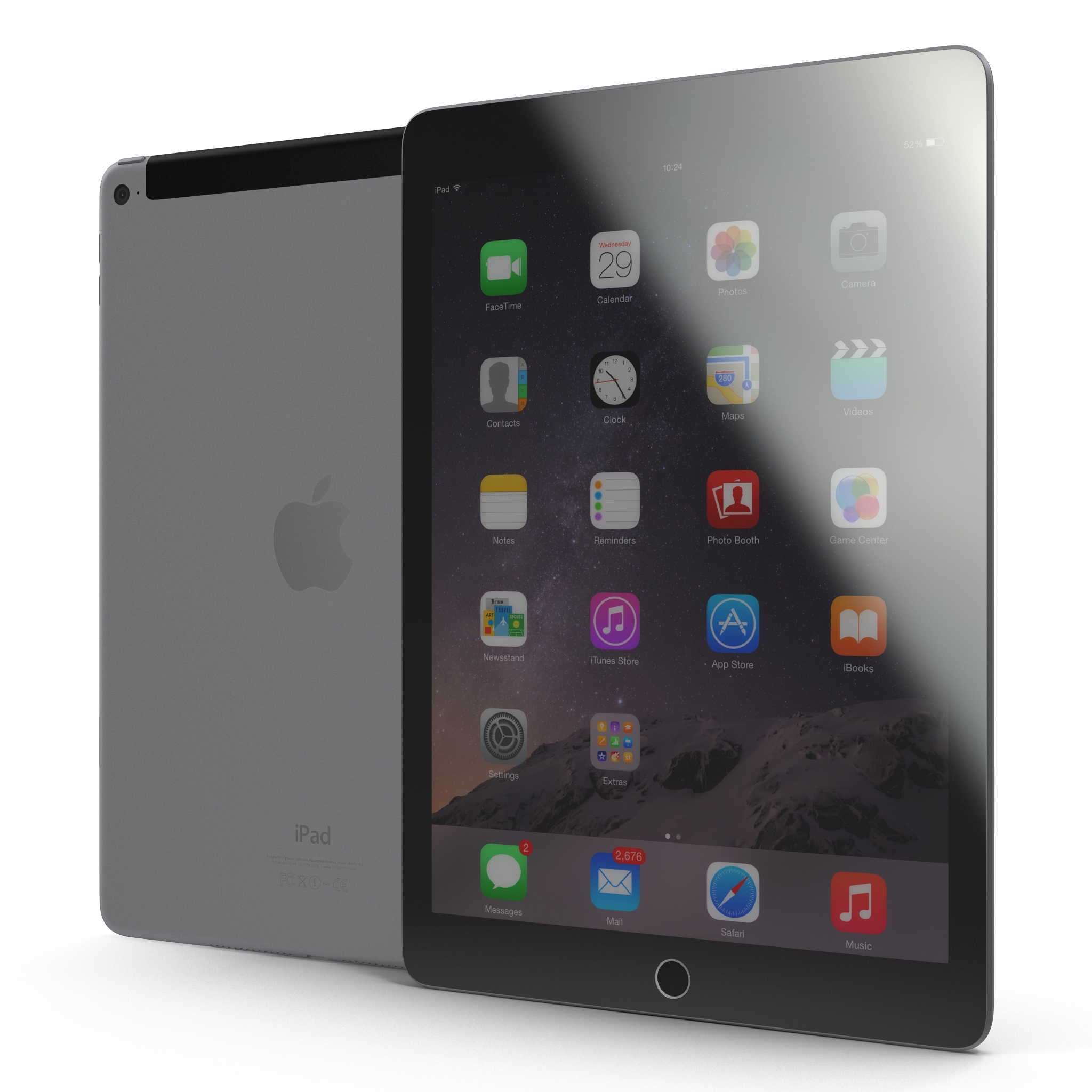 3D iPad Air 2 3G Space Gray 2