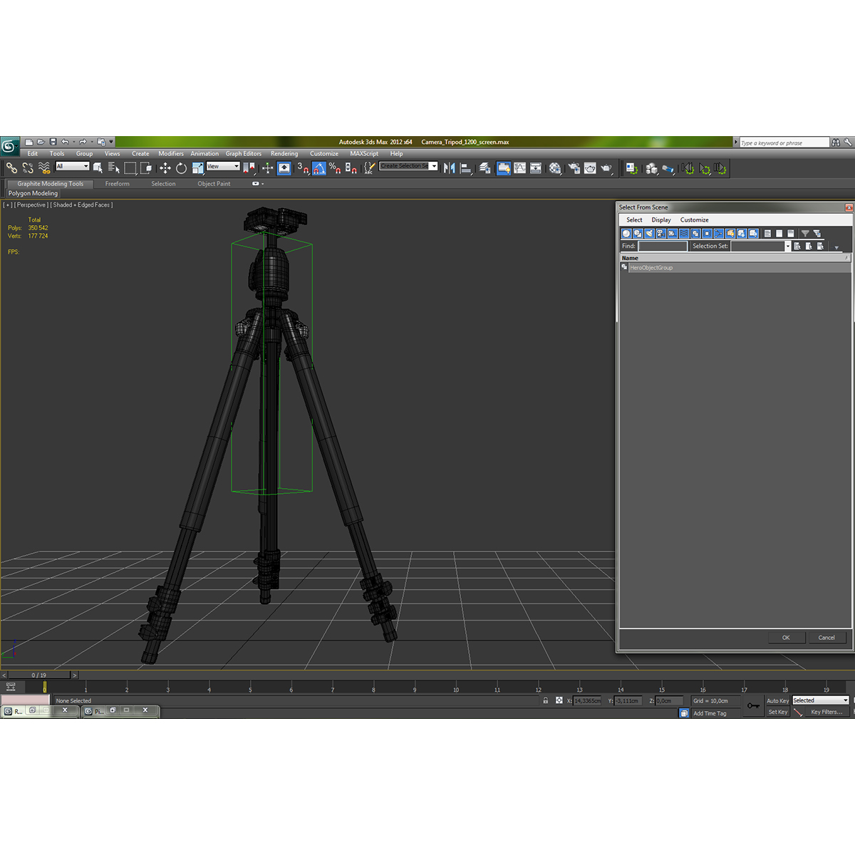 3D Camera Tripod model