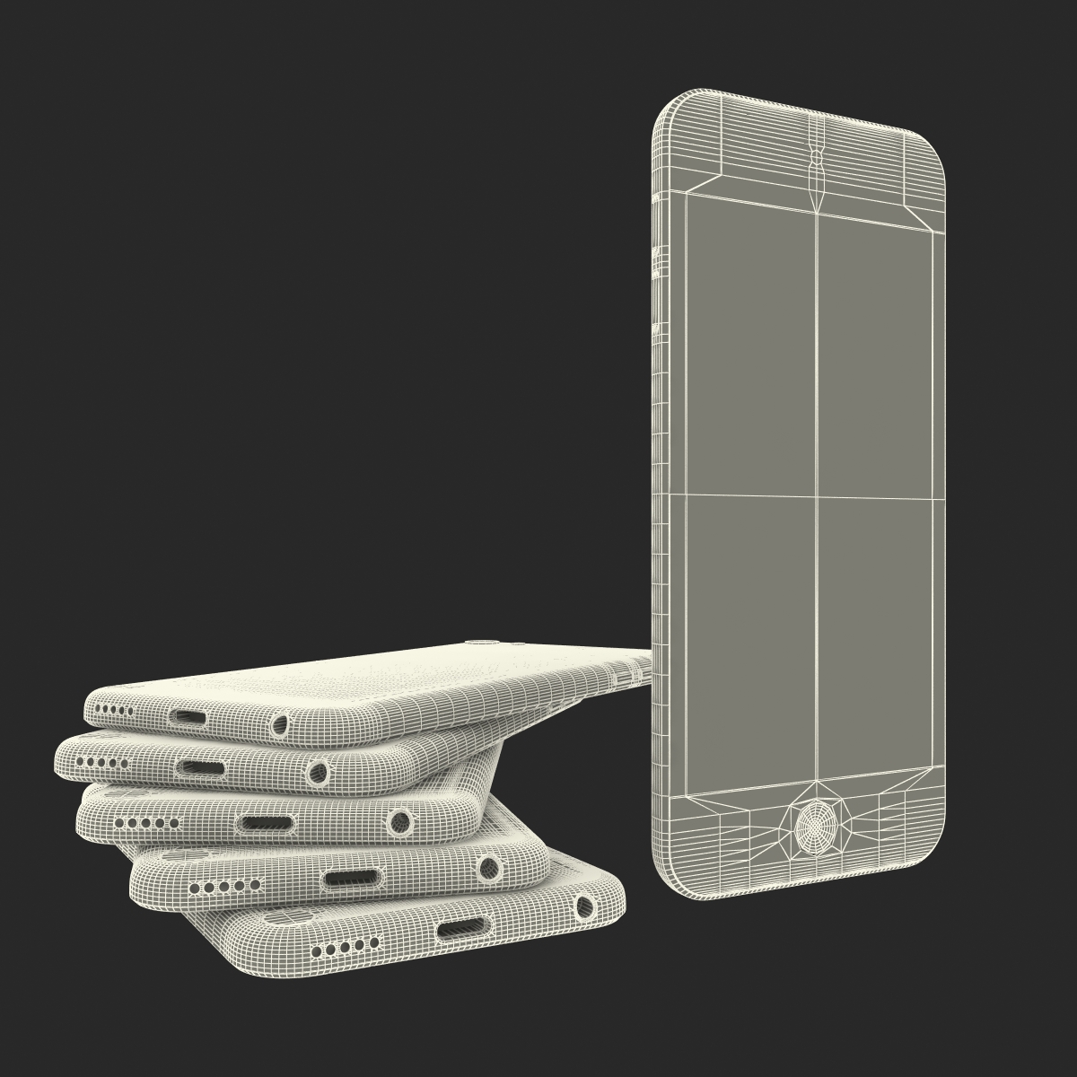 iPod Touch Set 3D model