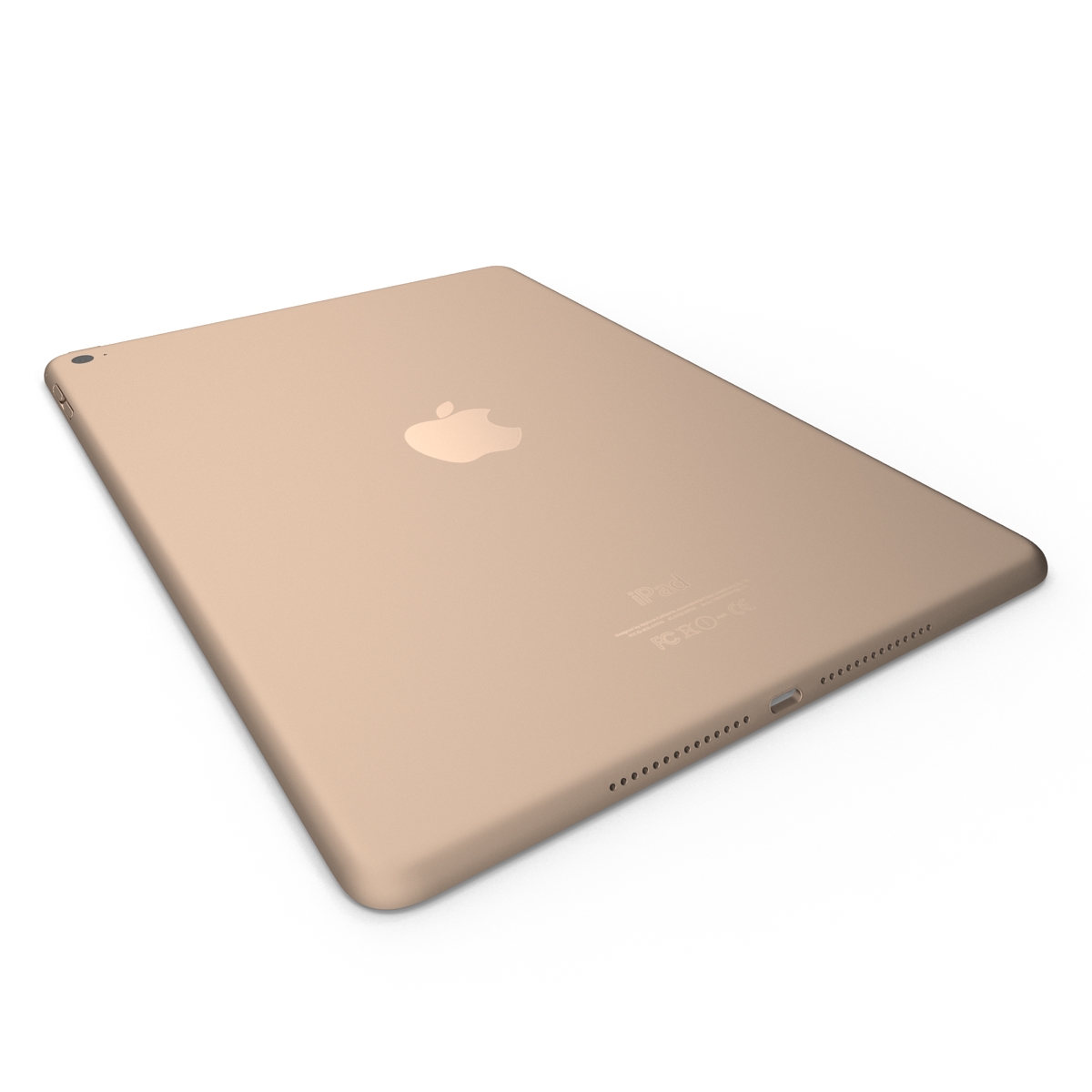 3D model iPad Air 2 Gold