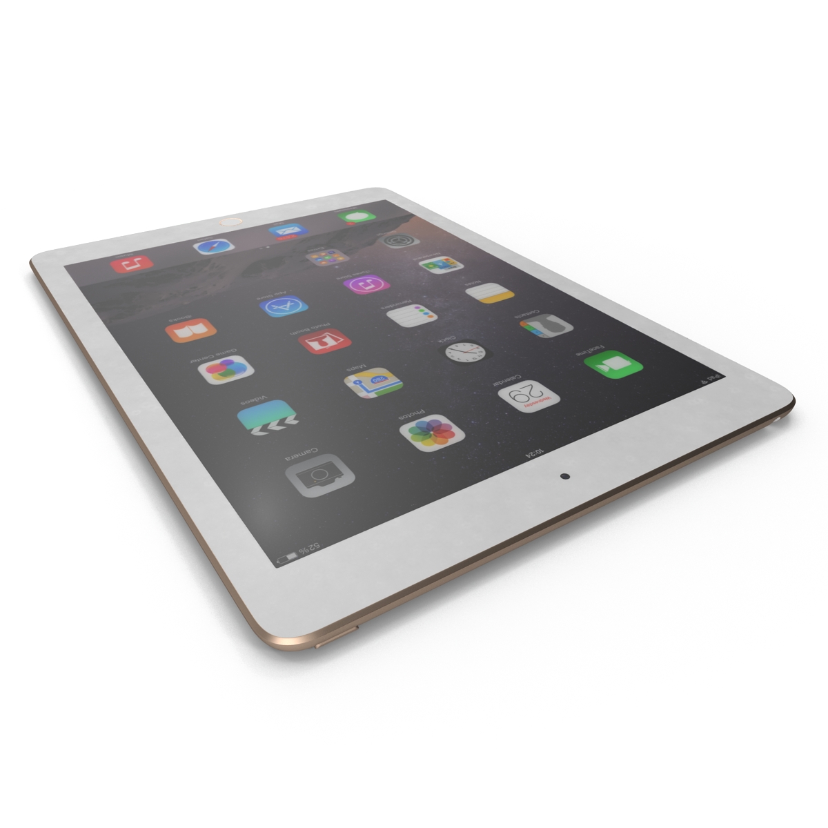 iPad Air 2 Gold 2 3D