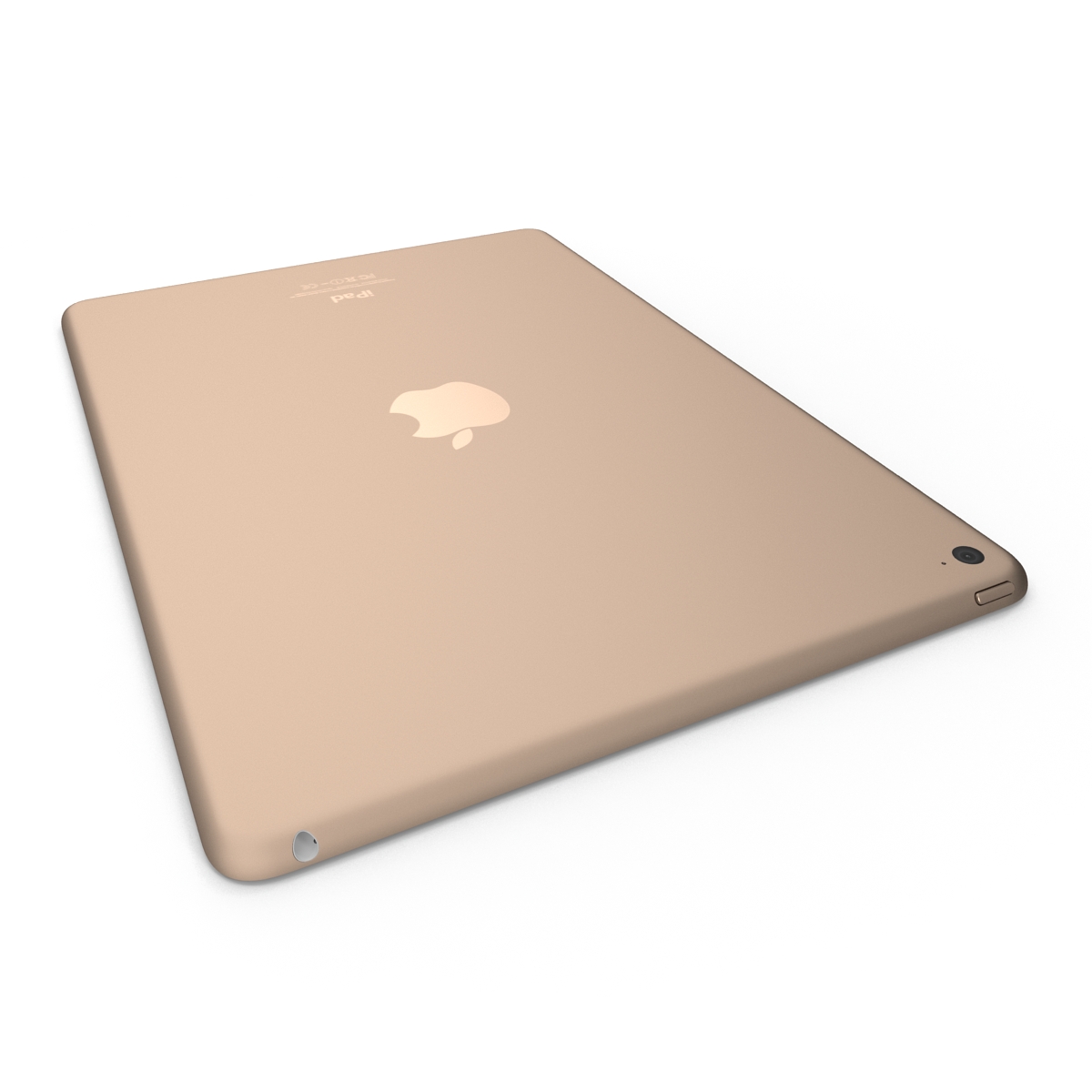 iPad Air 2 Gold 2 3D