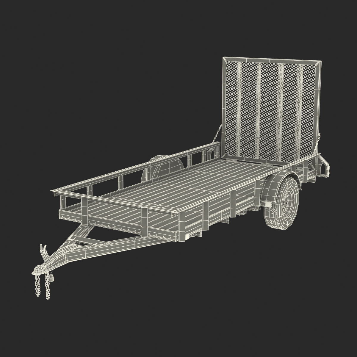 3D model Open Trailer Generic