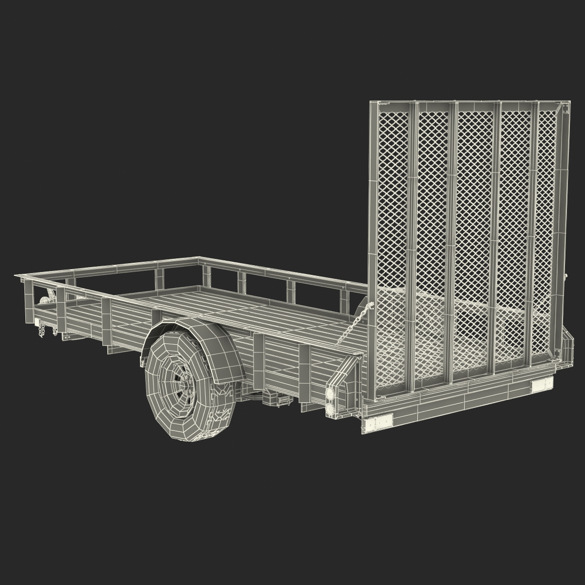 3D model Open Trailer Generic