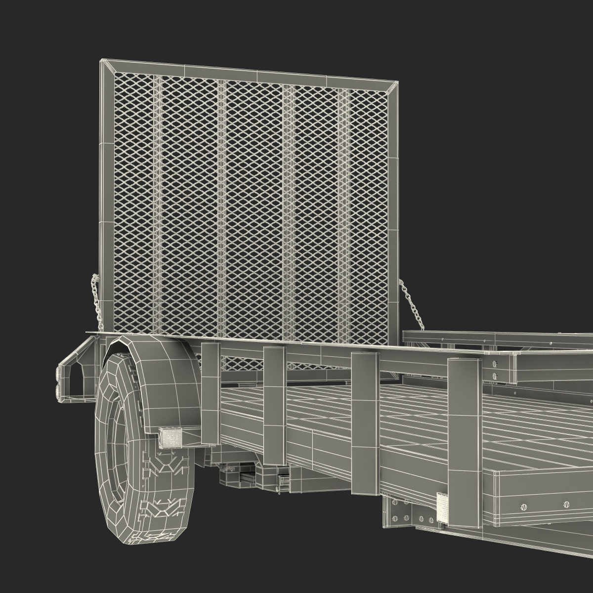 3D model Open Trailer Generic