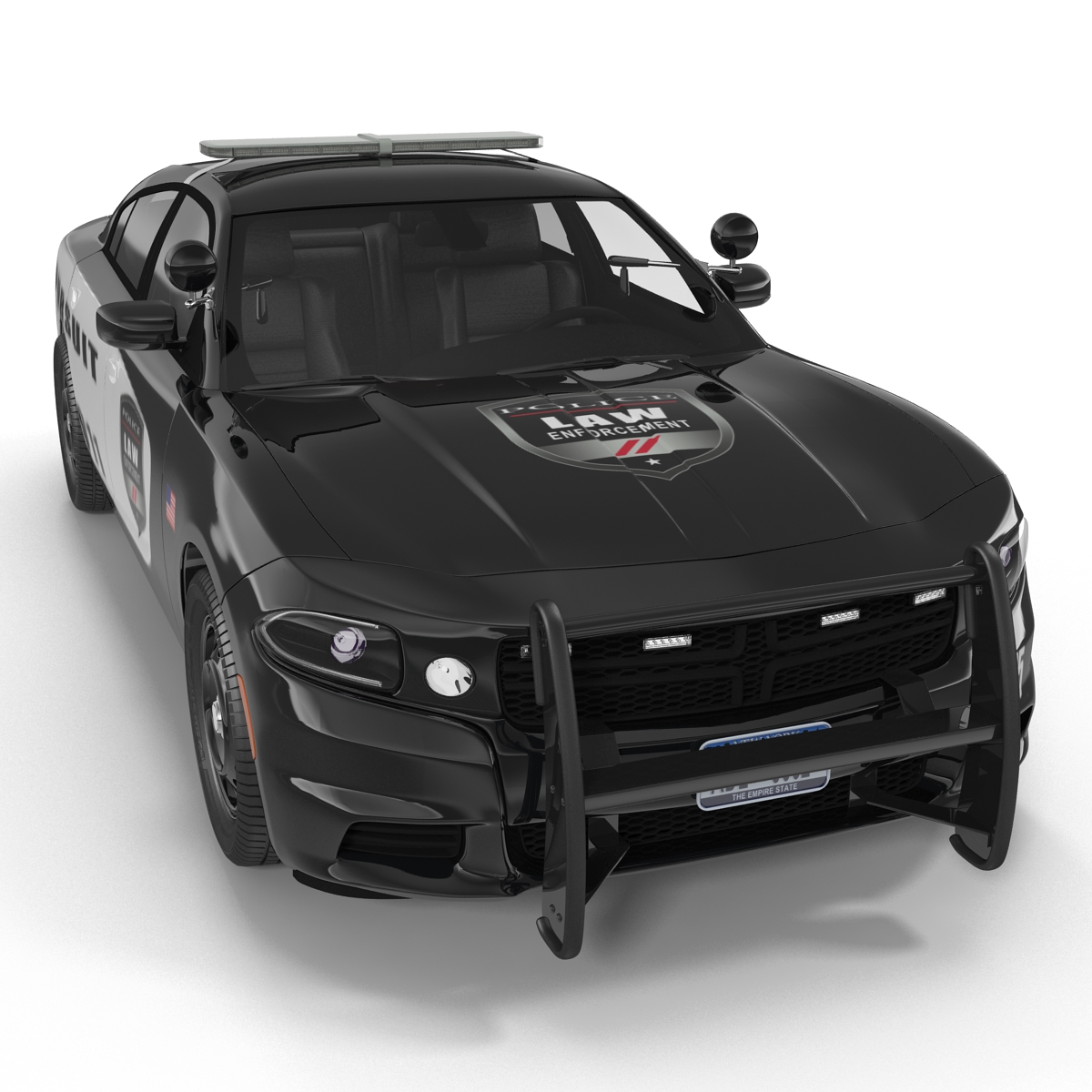 3D model Generic Police Car Rigged