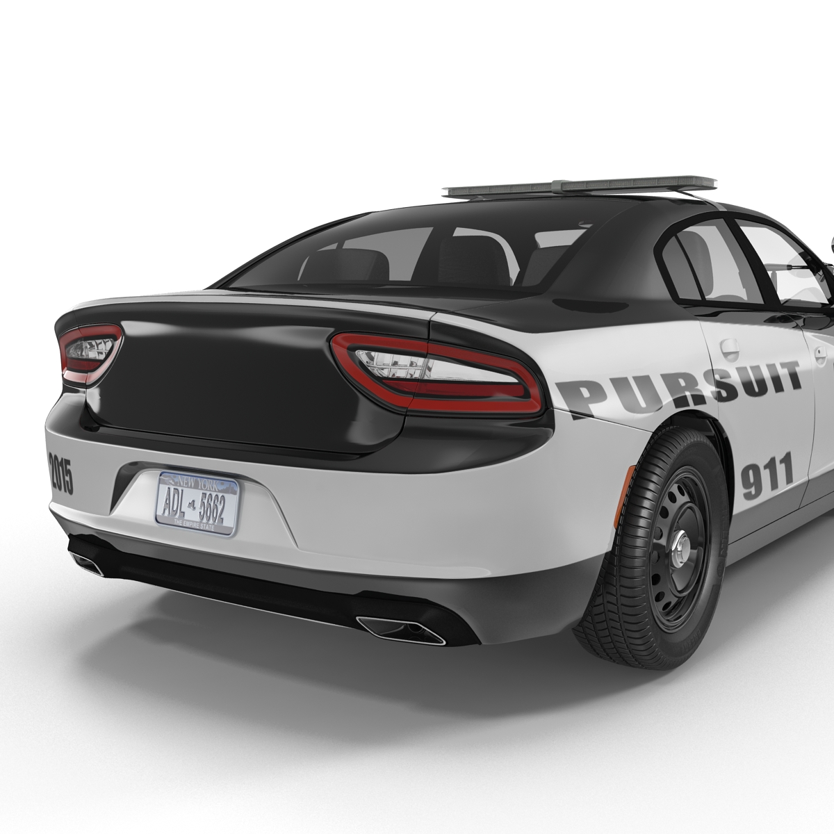 3D model Generic Police Car Rigged