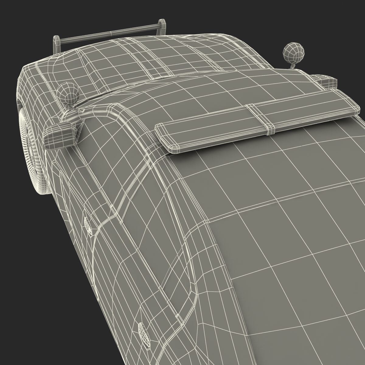 3D model Generic Police Car Rigged