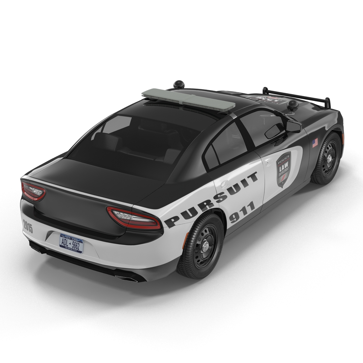 3D Generic Police Car model