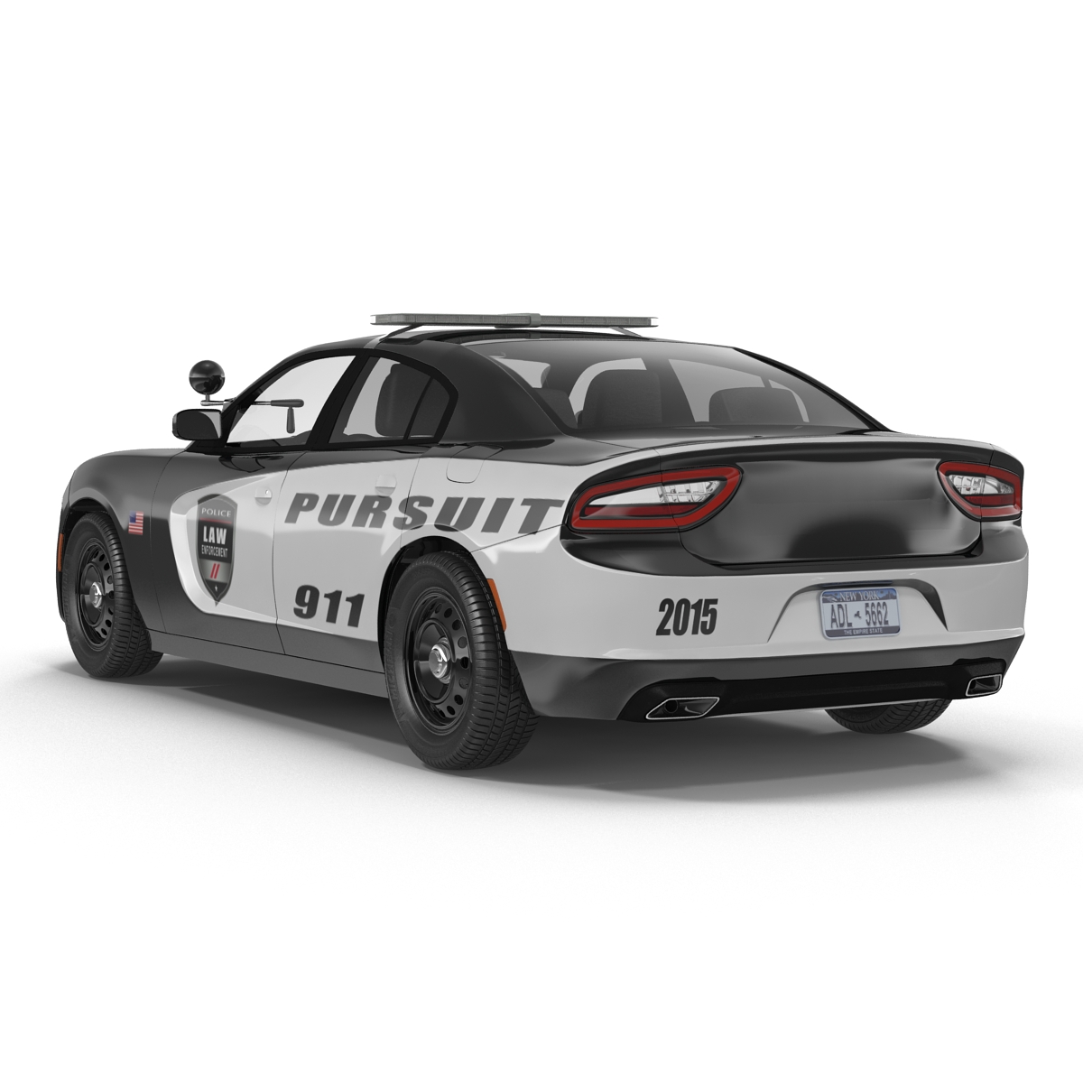 3D Generic Police Car model