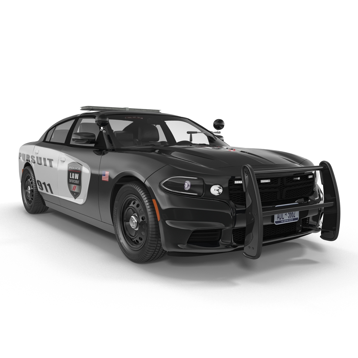 3D Generic Police Car model