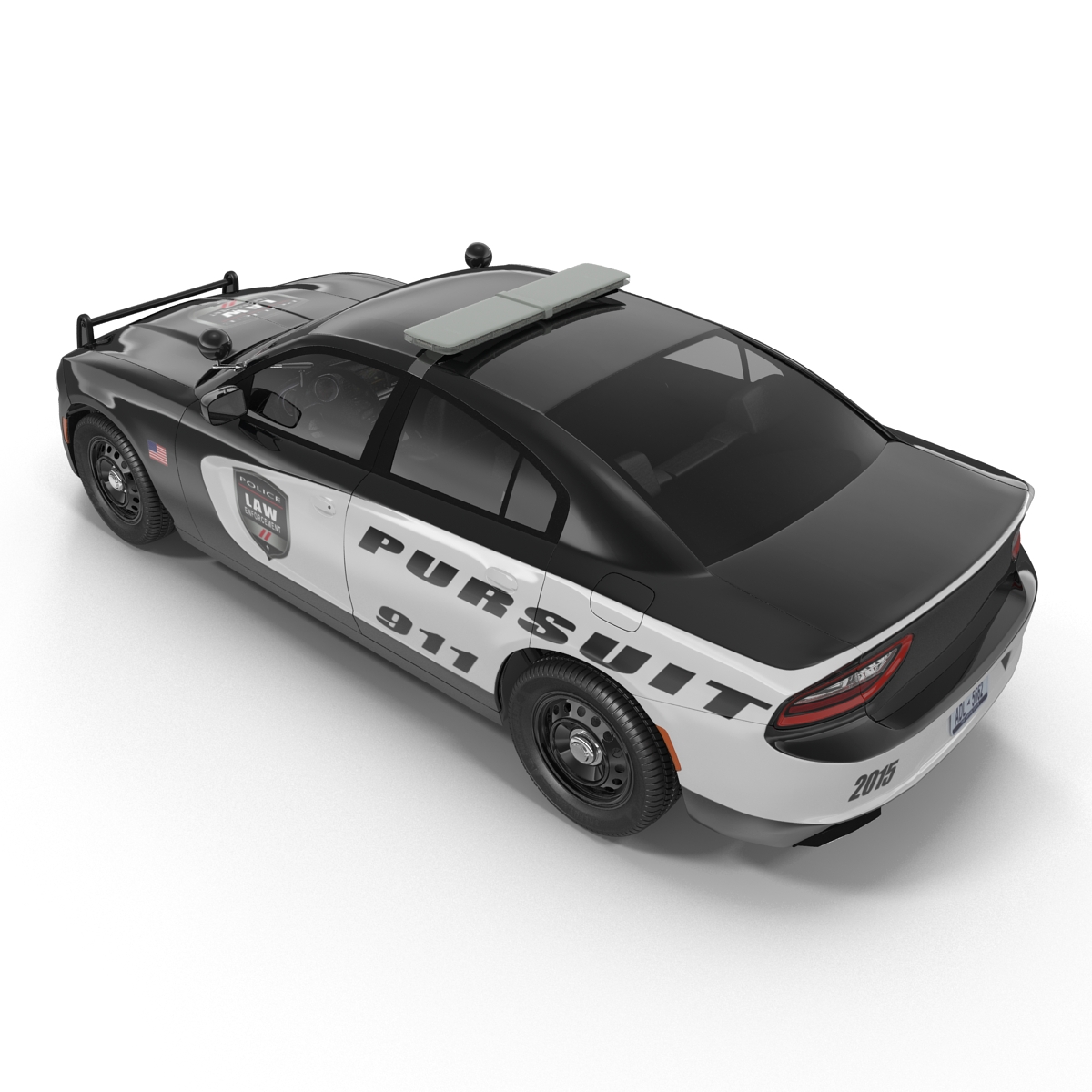 3D Generic Police Car model