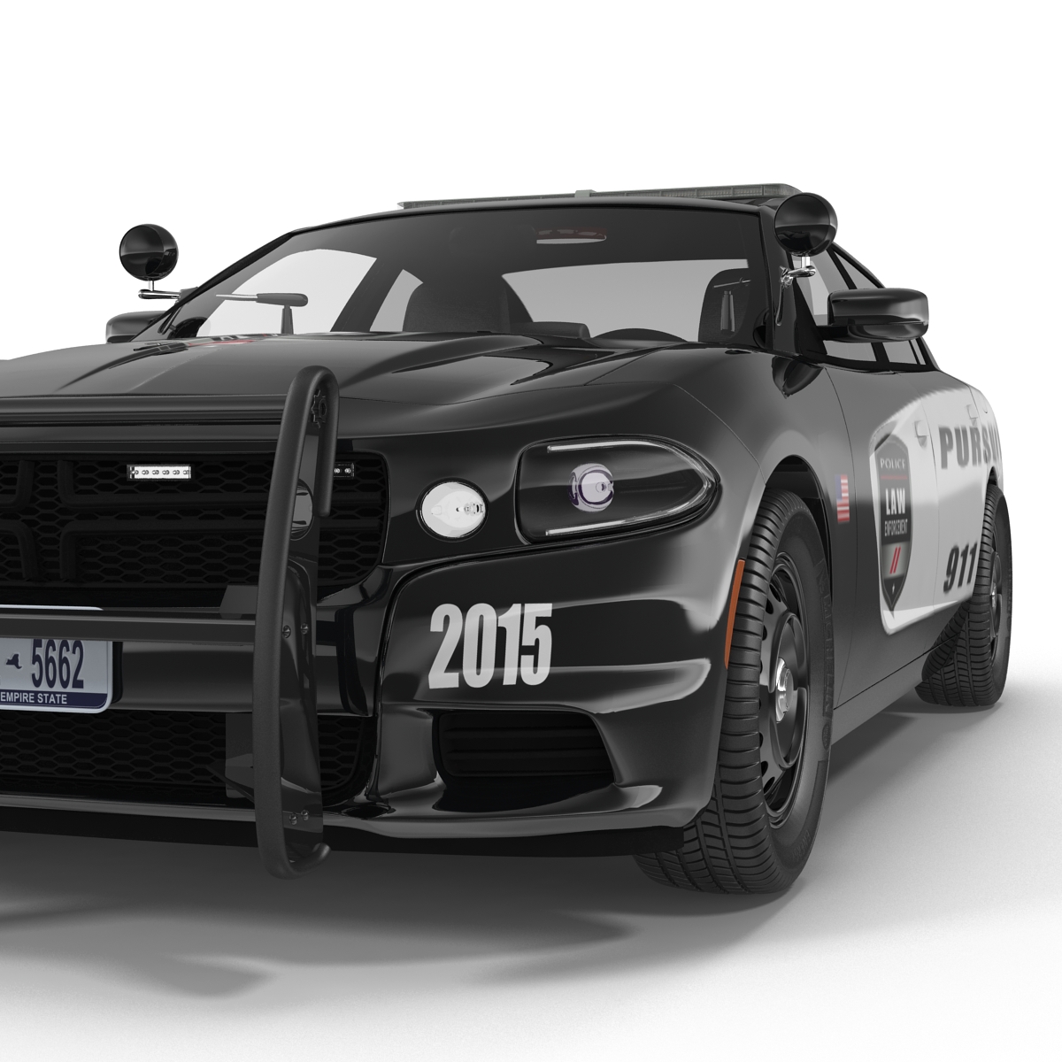 3D Generic Police Car model