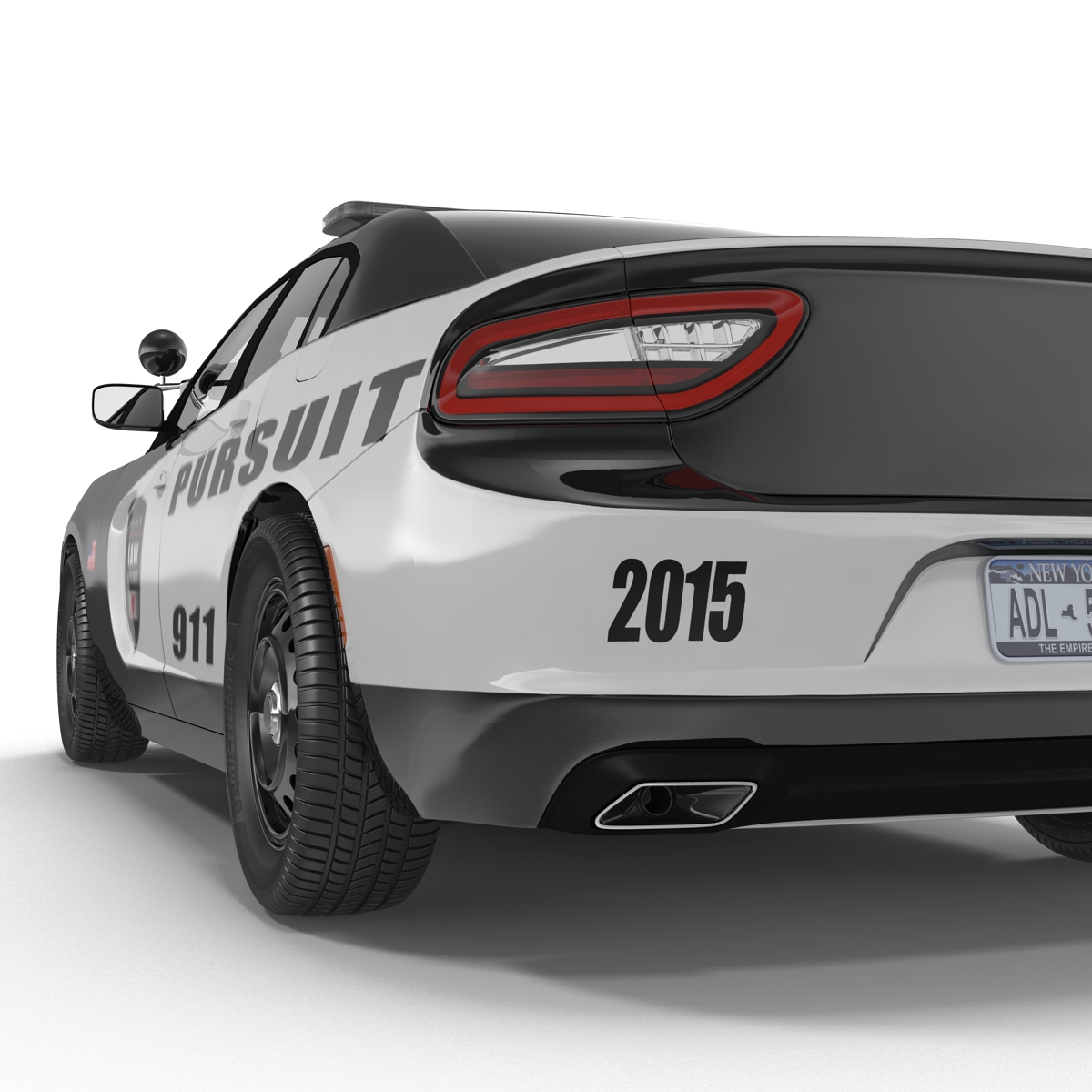 3D Generic Police Car model