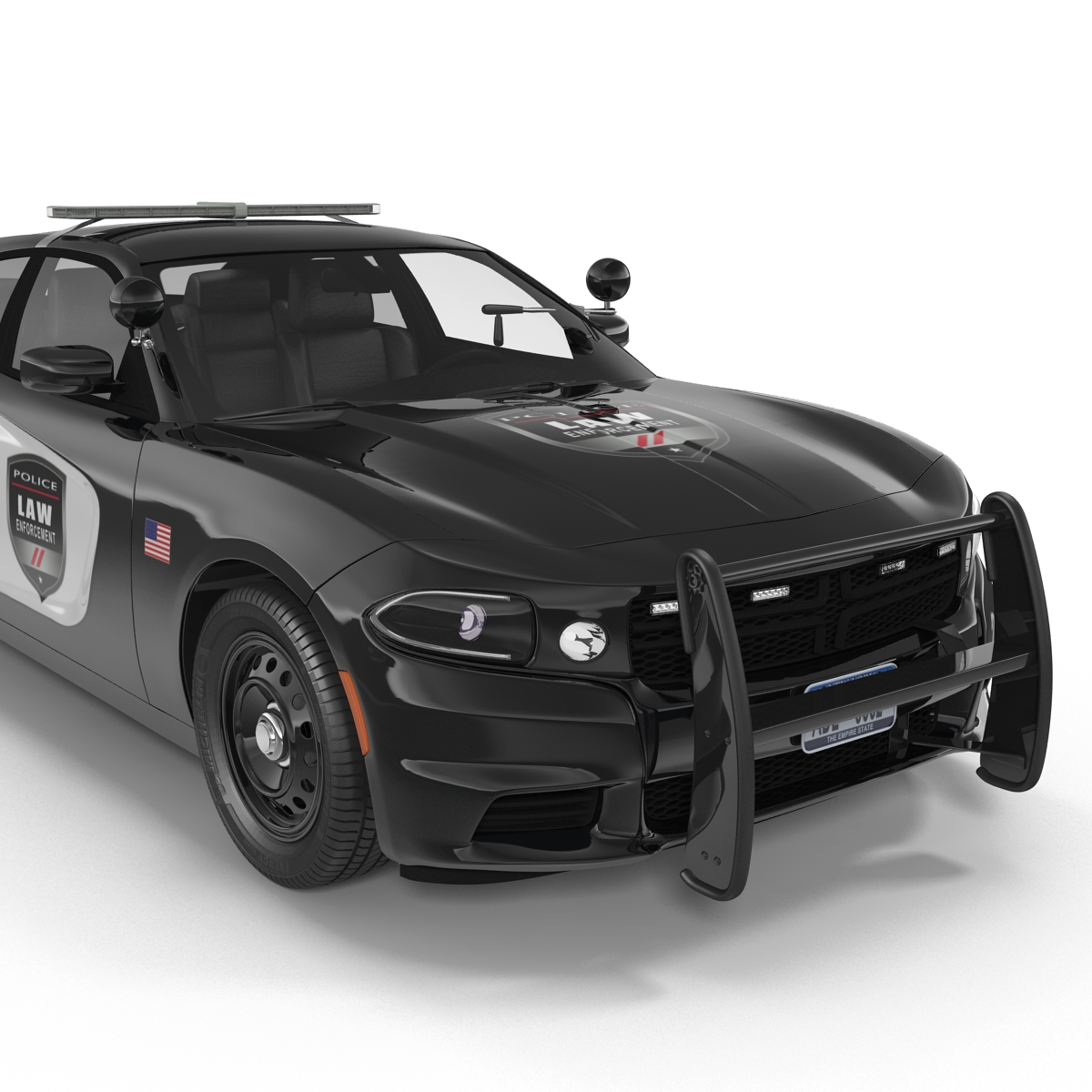 3D Generic Police Car model