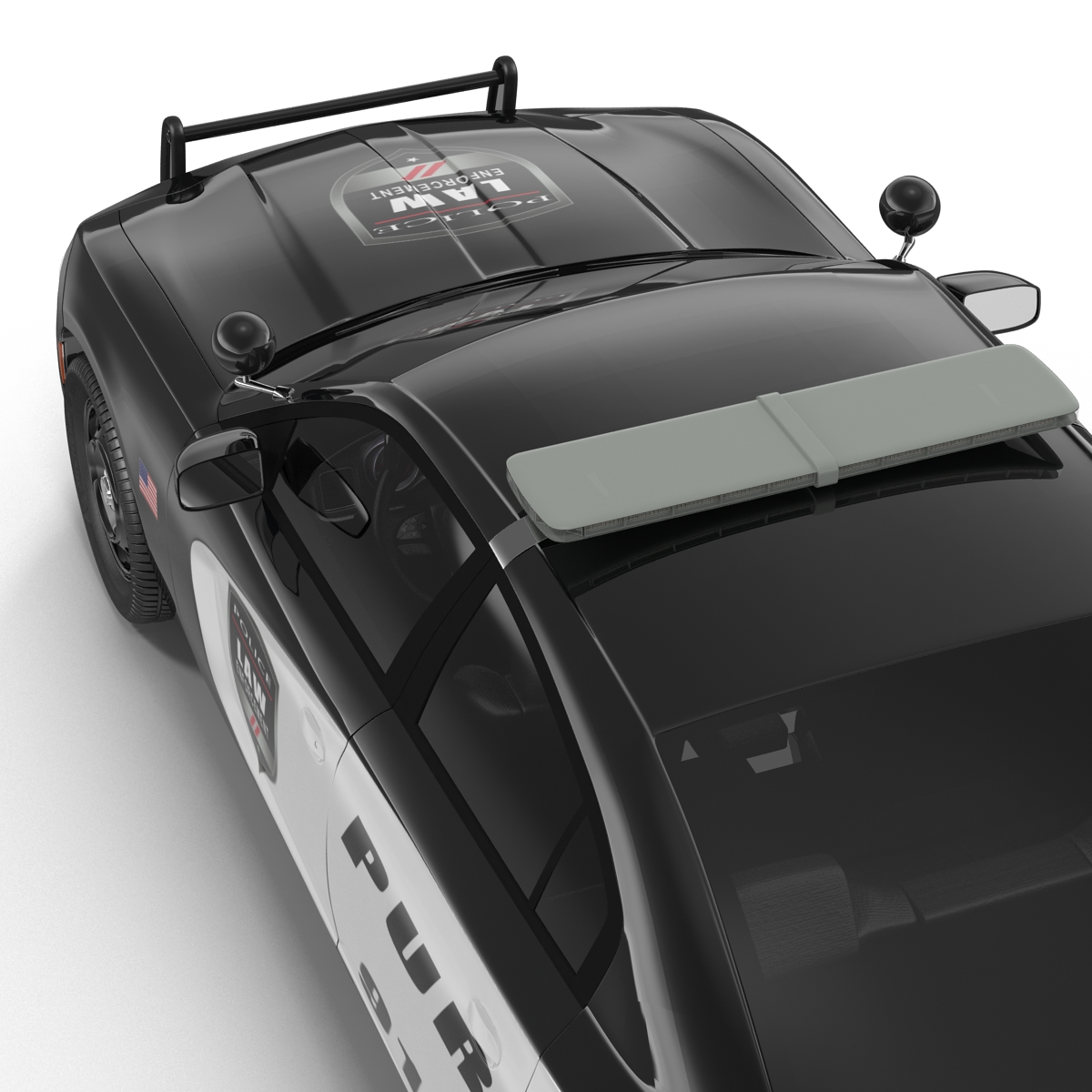 3D Generic Police Car model