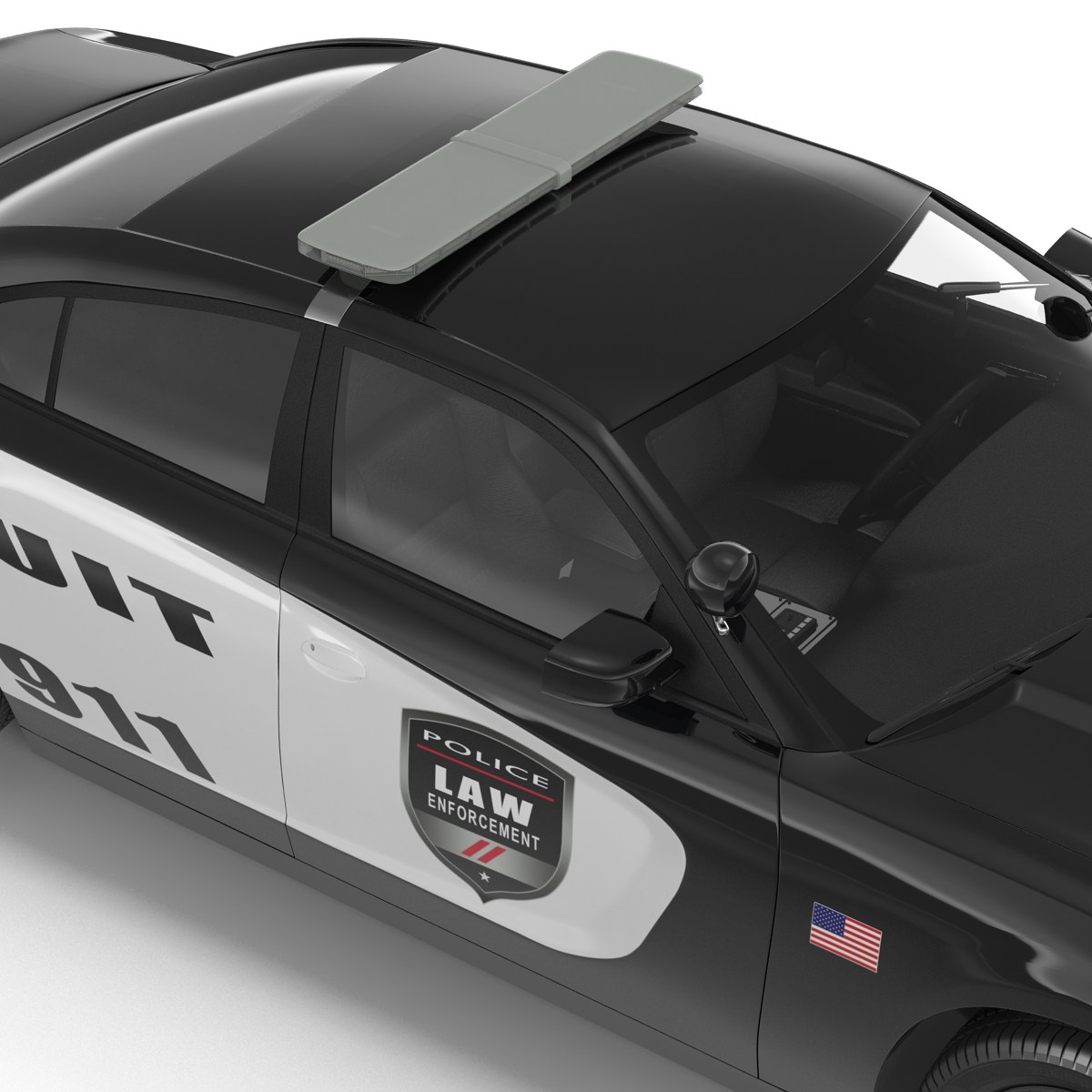 3D Generic Police Car model