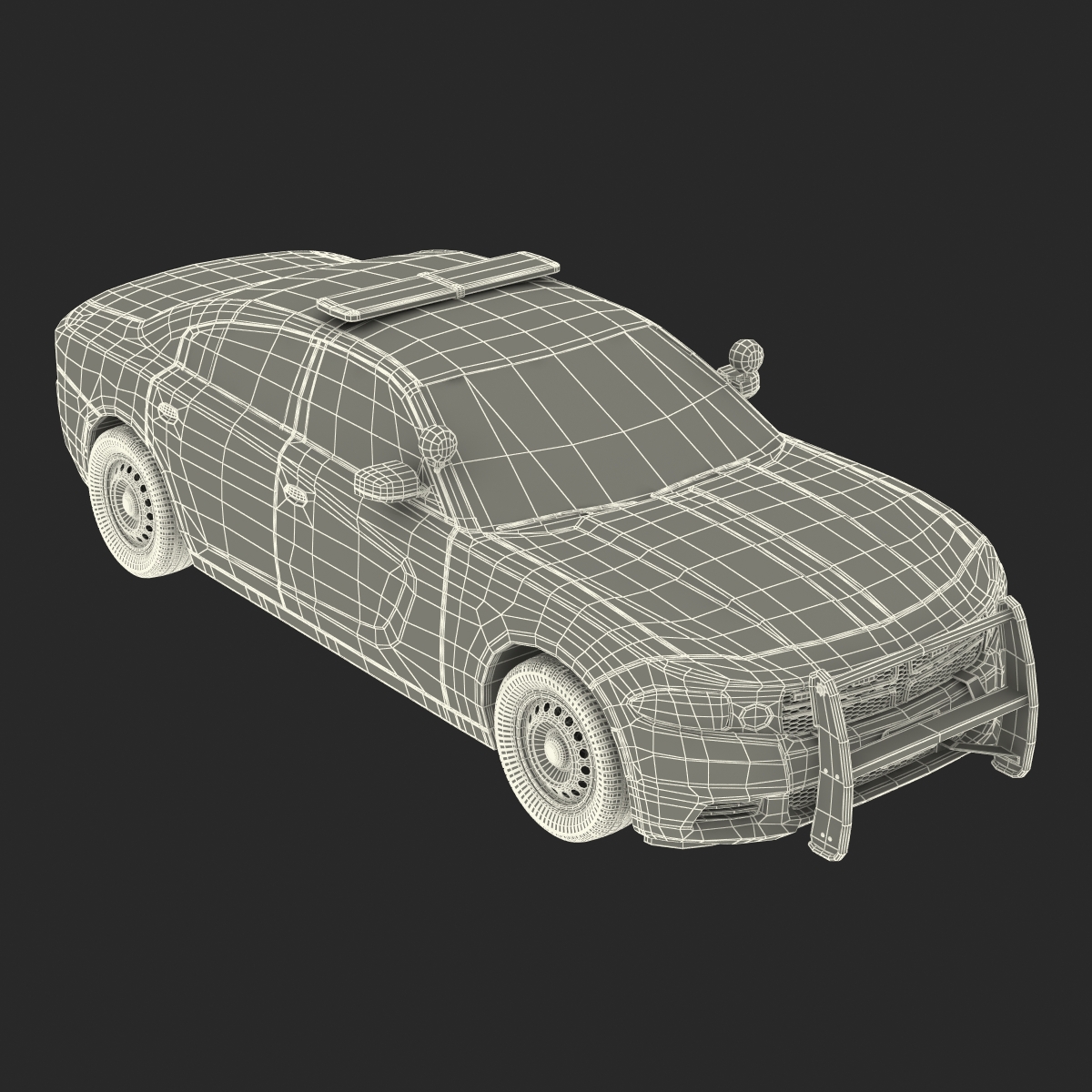 3D Generic Police Car model