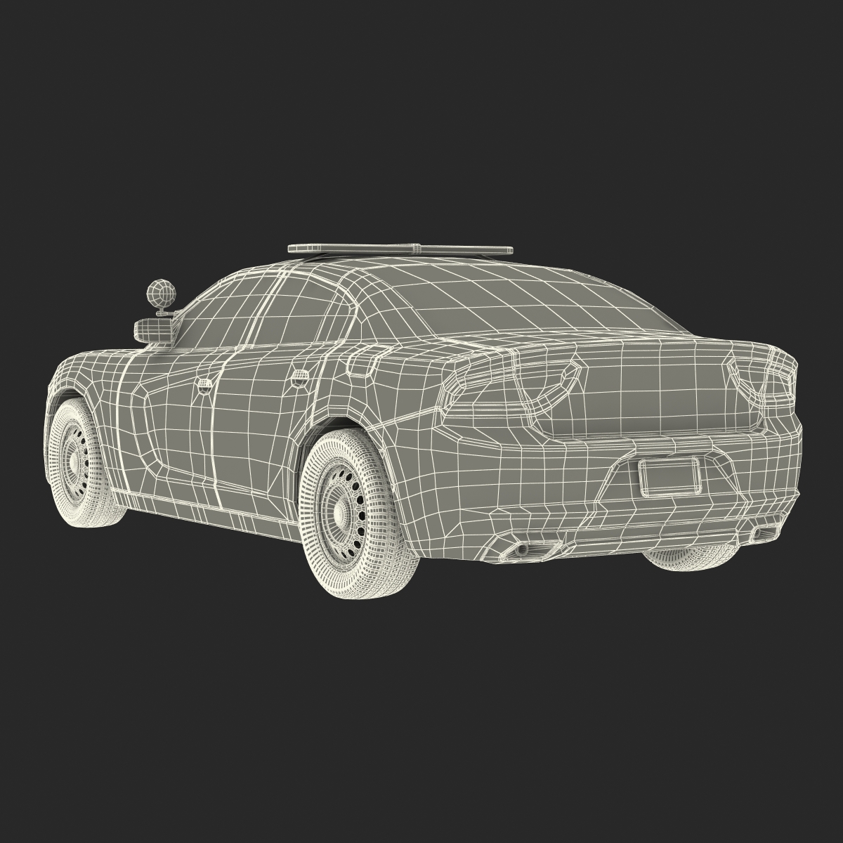 3D Generic Police Car model