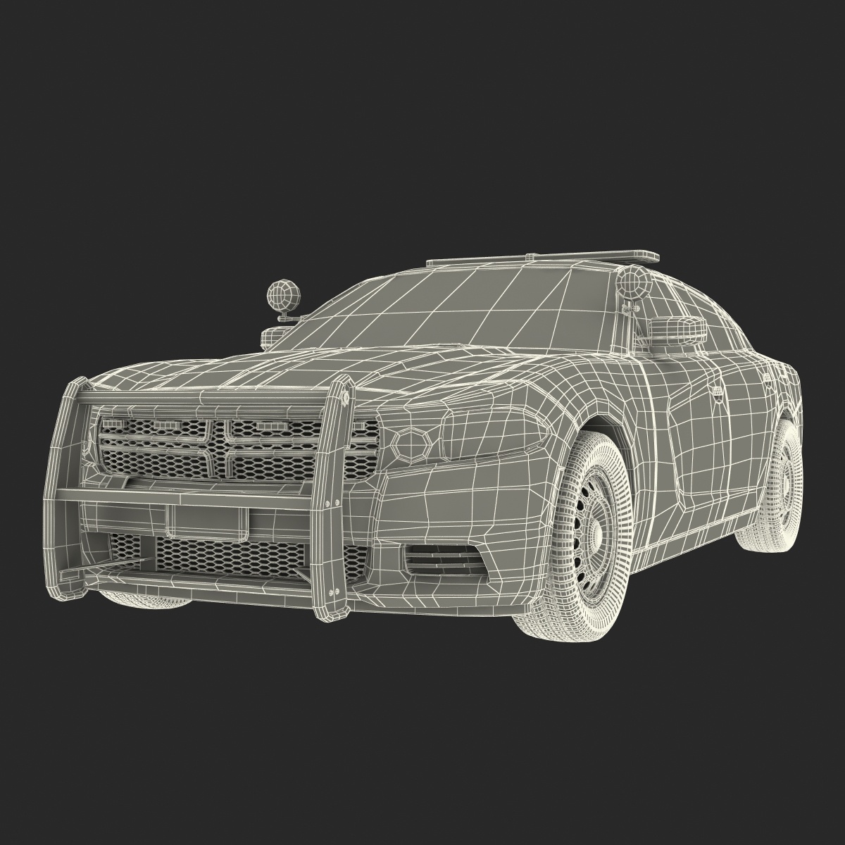 3D Generic Police Car model