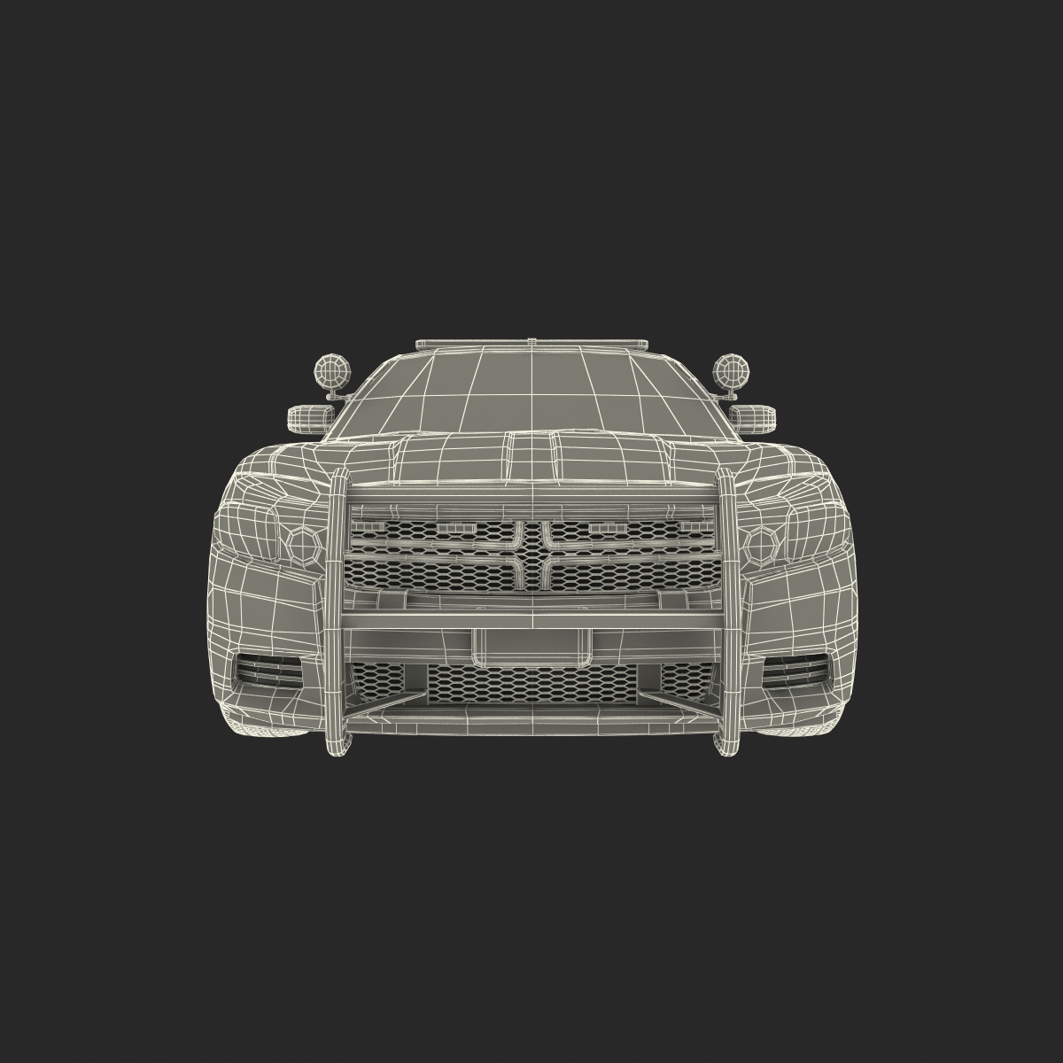 3D Generic Police Car model