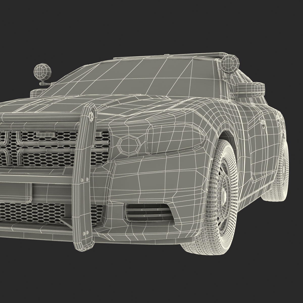 3D Generic Police Car model